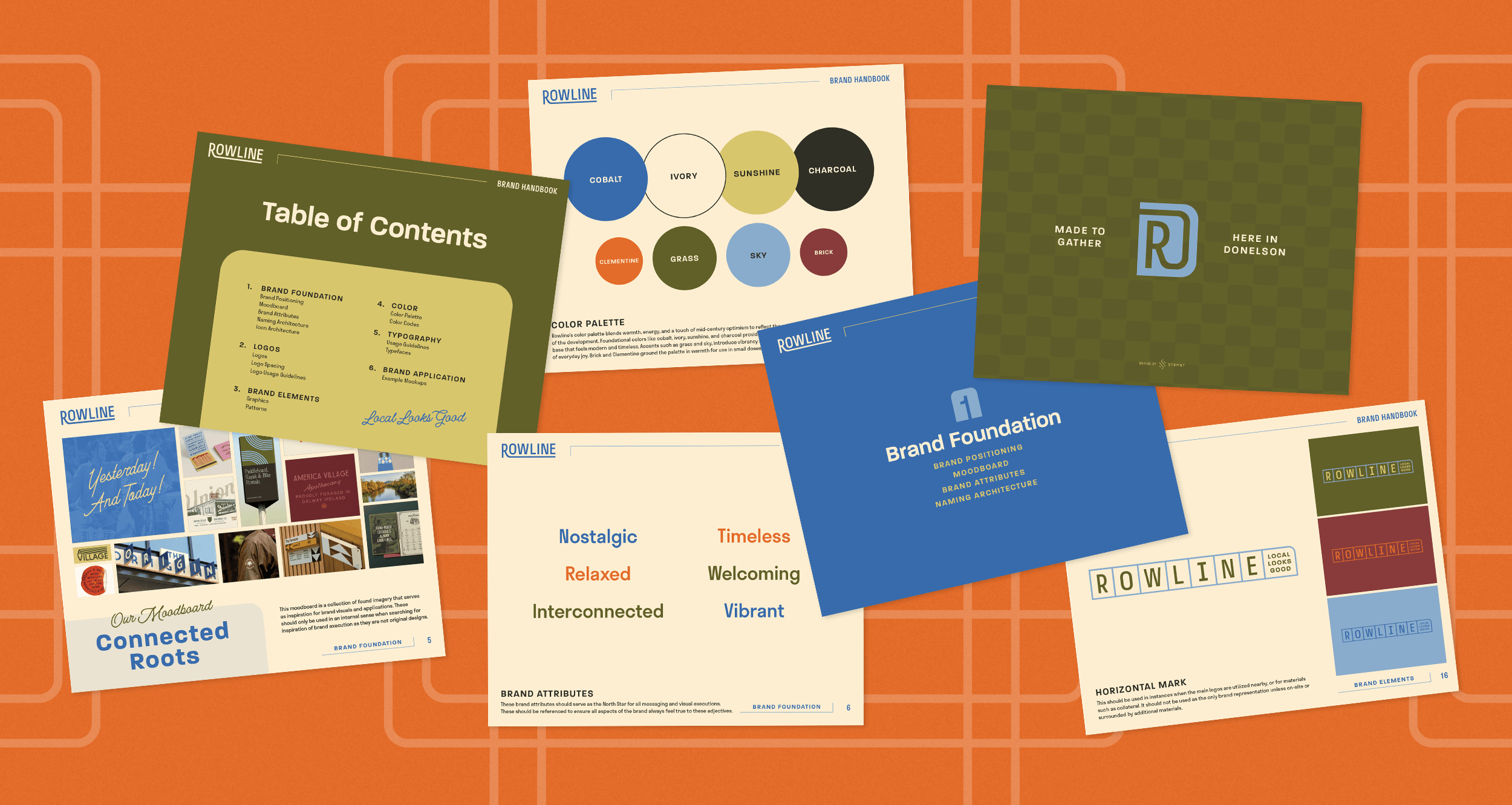 Rowline Brand Guide Pages
