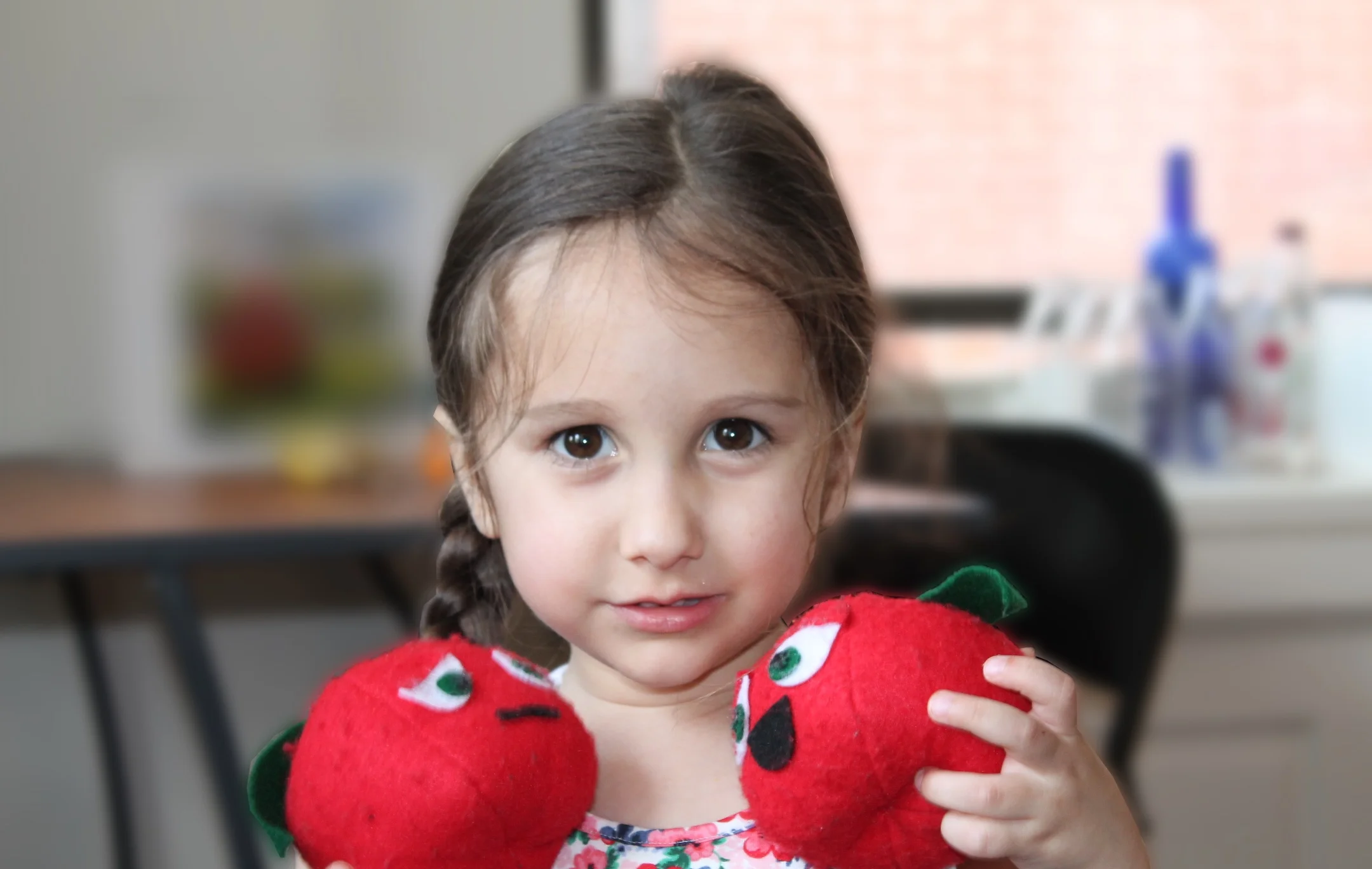 Plush Toy Apple (Pick happy or sad!)