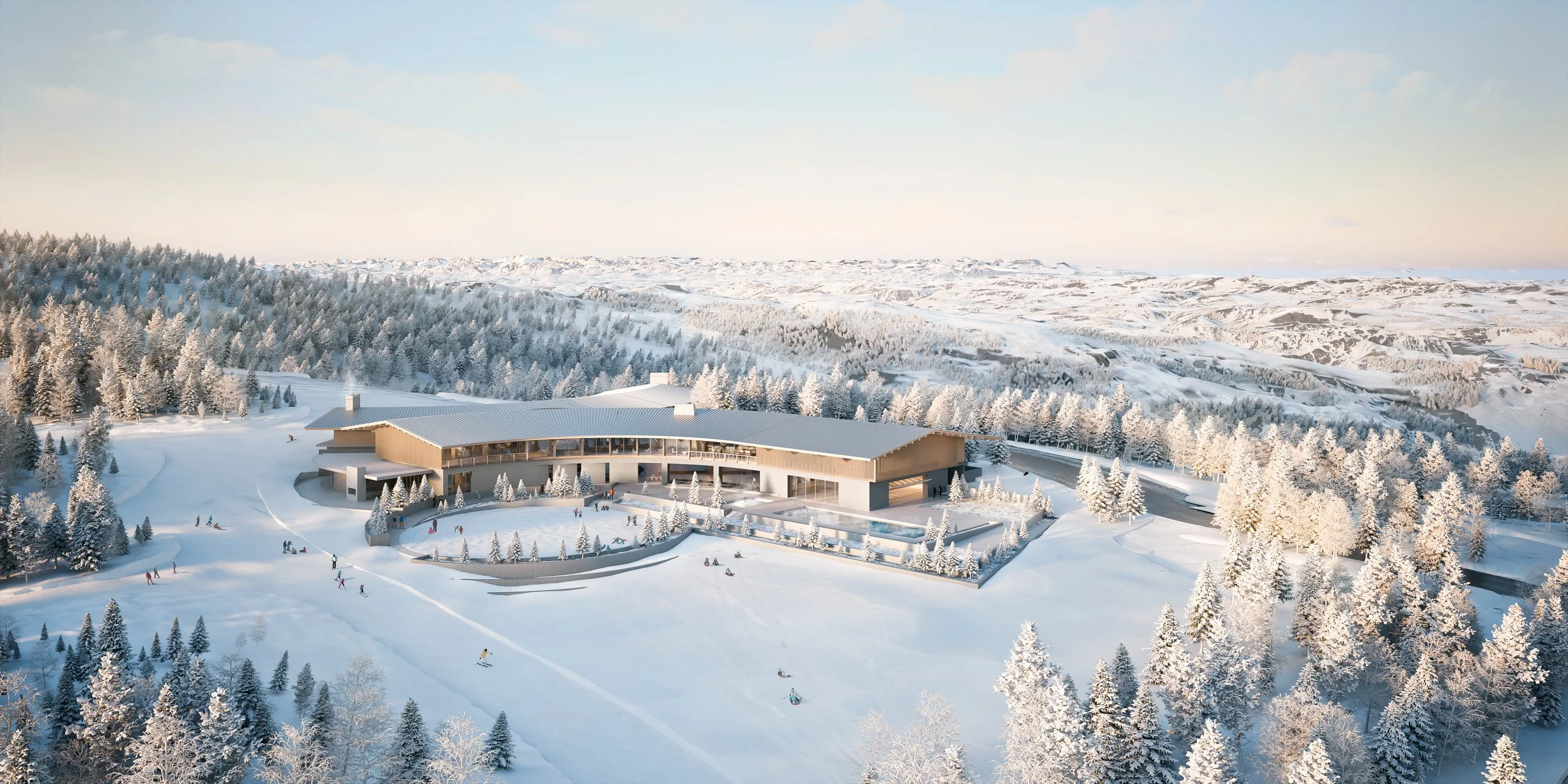 Arclodge, Powder Mountain. Under Construction.