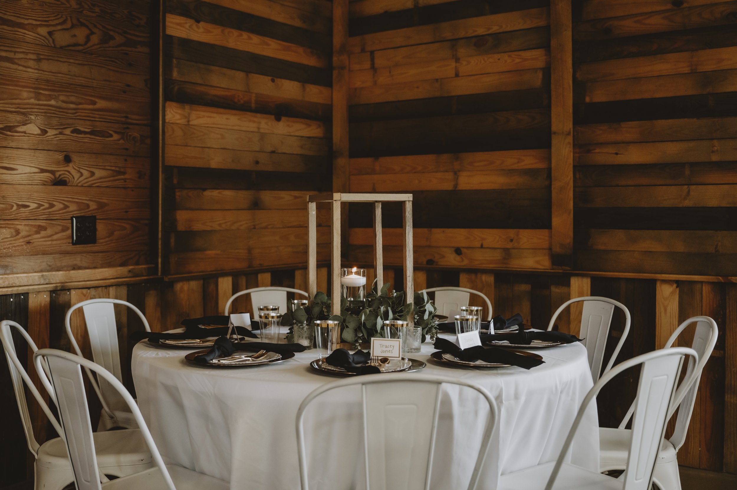 Raleigh Barn Wedding Venue reception table.jpg