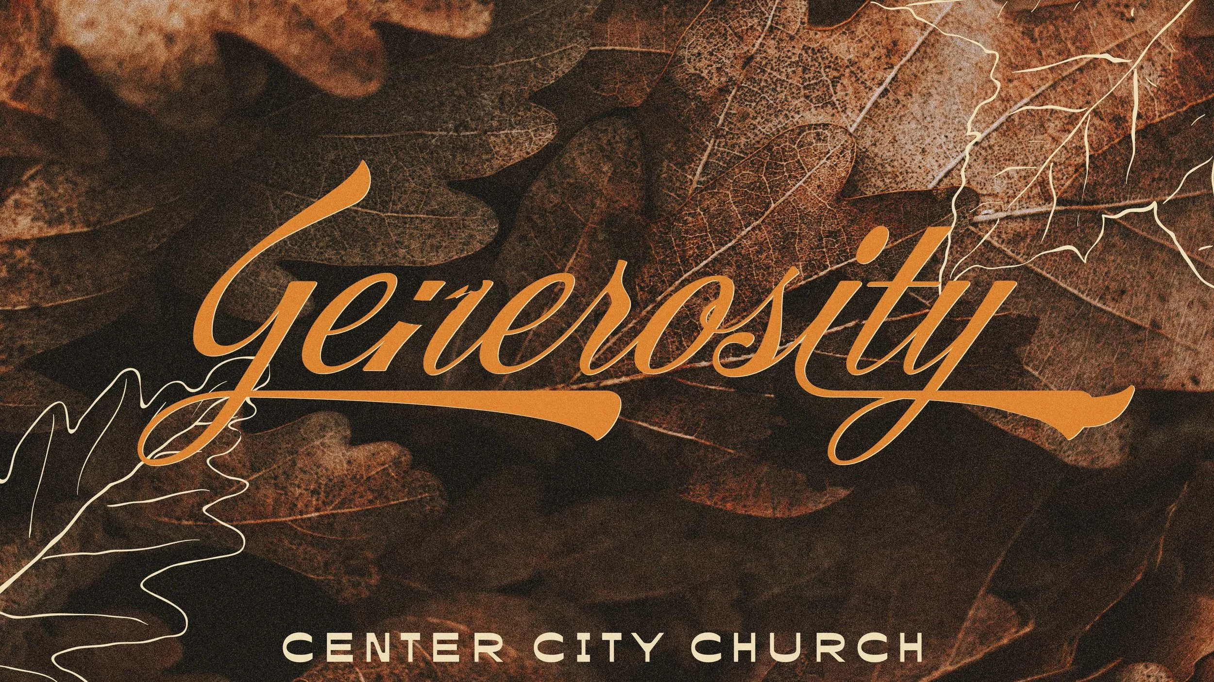 Generosity  - Week 1