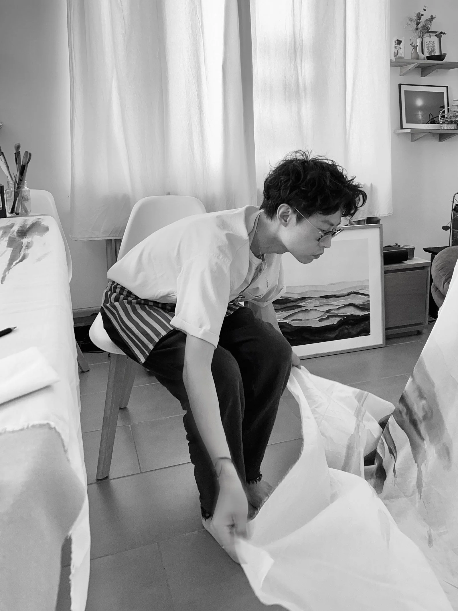 [ 專訪 ] 在他鄉延展島嶼感知：旅法藝術家沈榮，用水墨描繪風景與時間之間的柔軟凝視