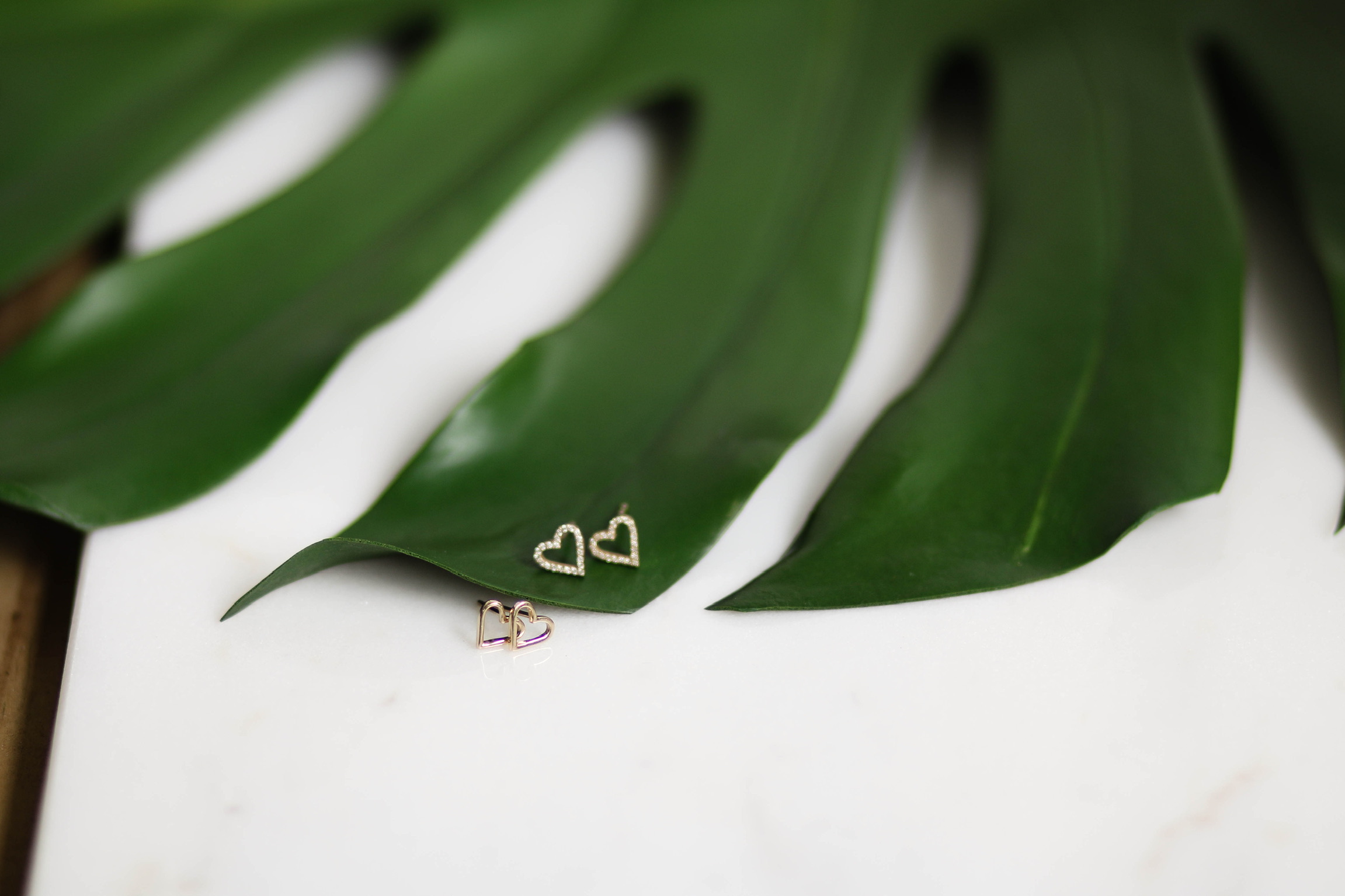 SMALL Carried Heart Studs 