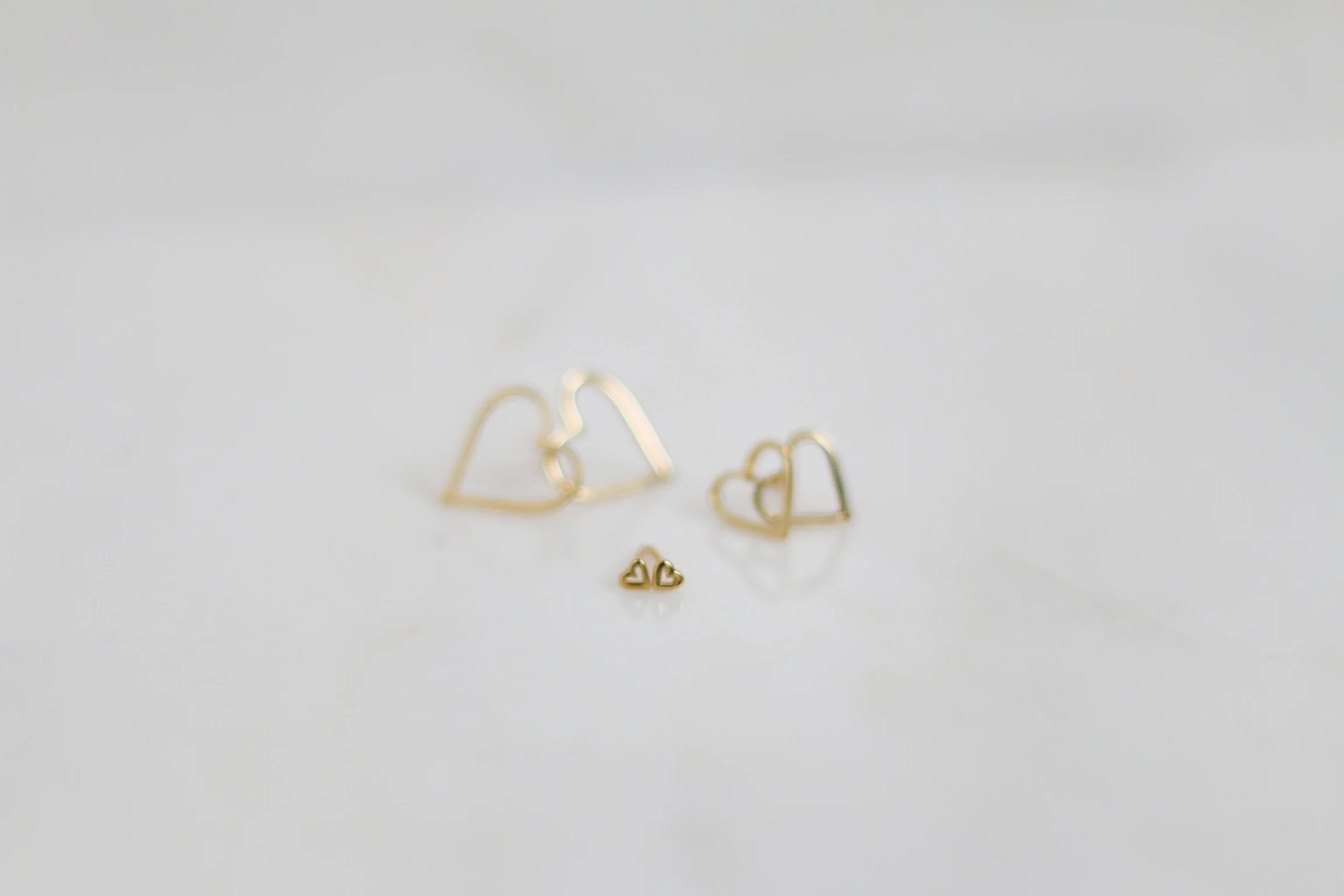 XS Carried Heart Studs 