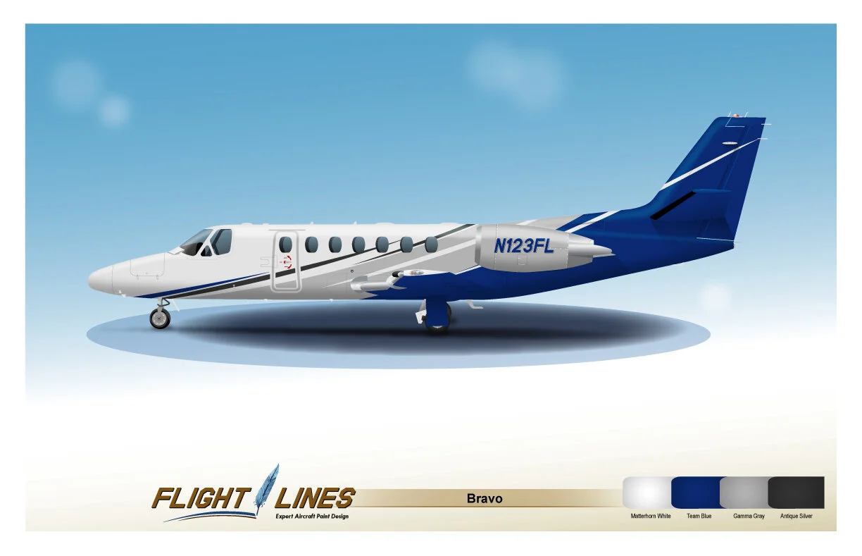 Cessna Aircraft Paint Schemes Flight Lines Design