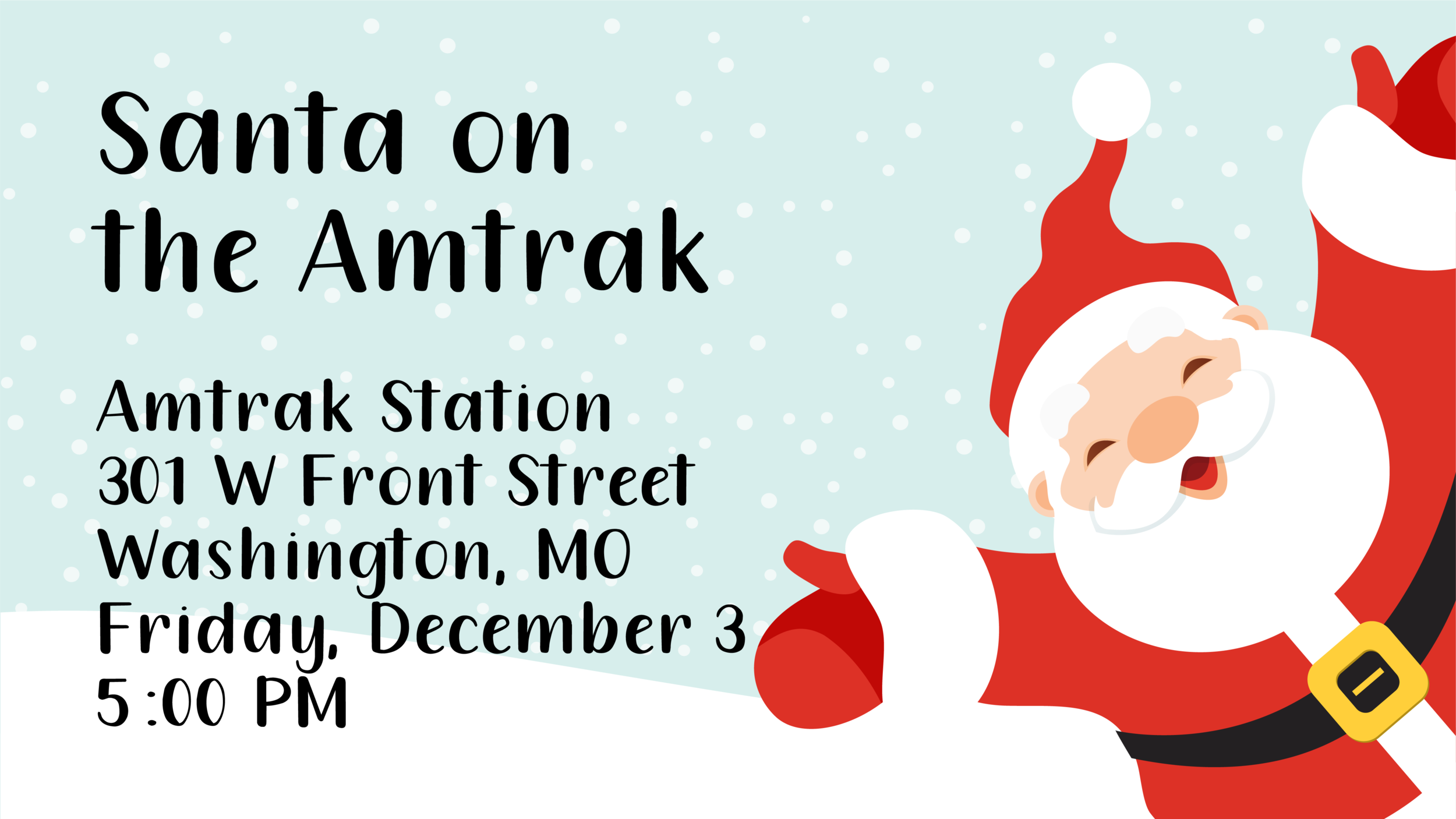 Santa Arrives on Amtrak