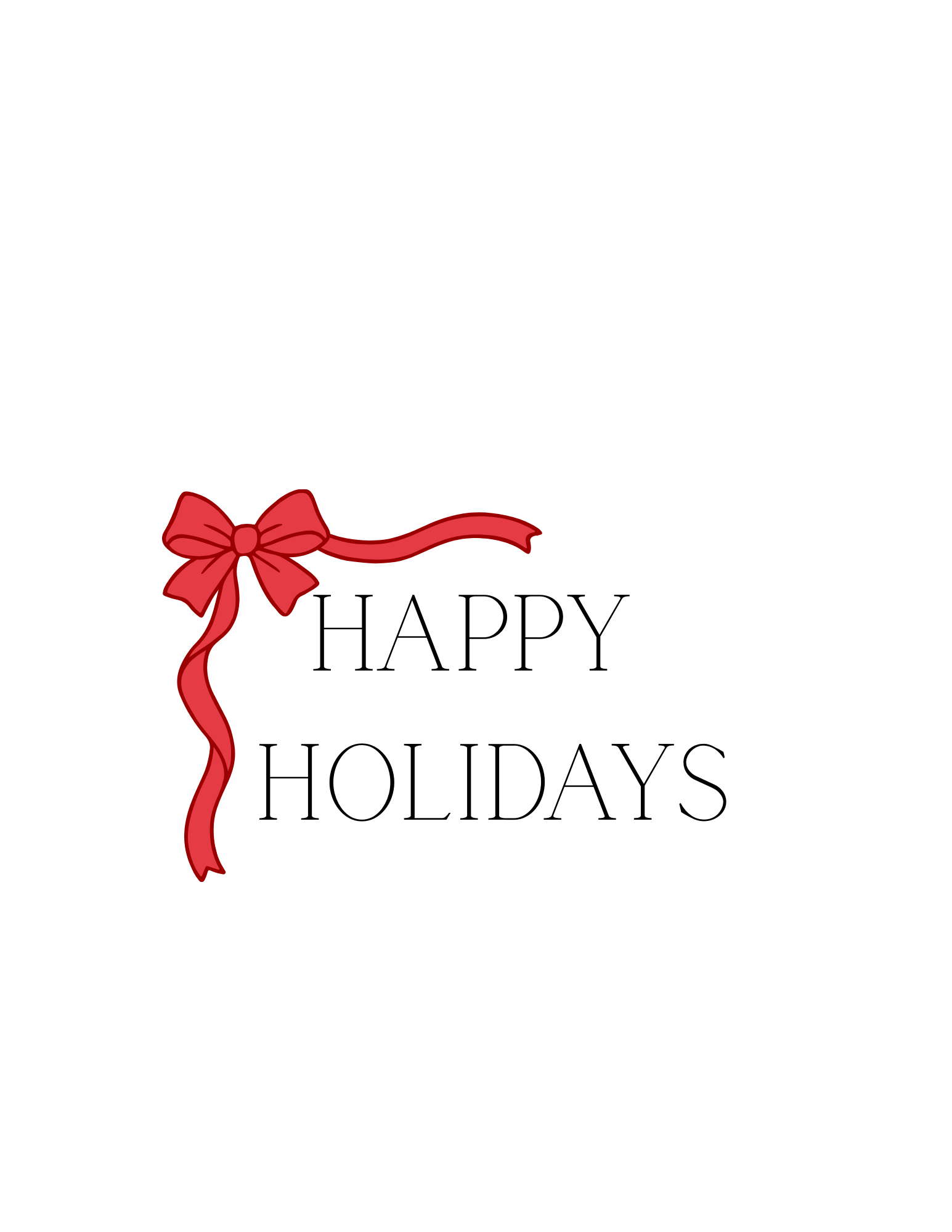 Happy Holidays Gift Certificates