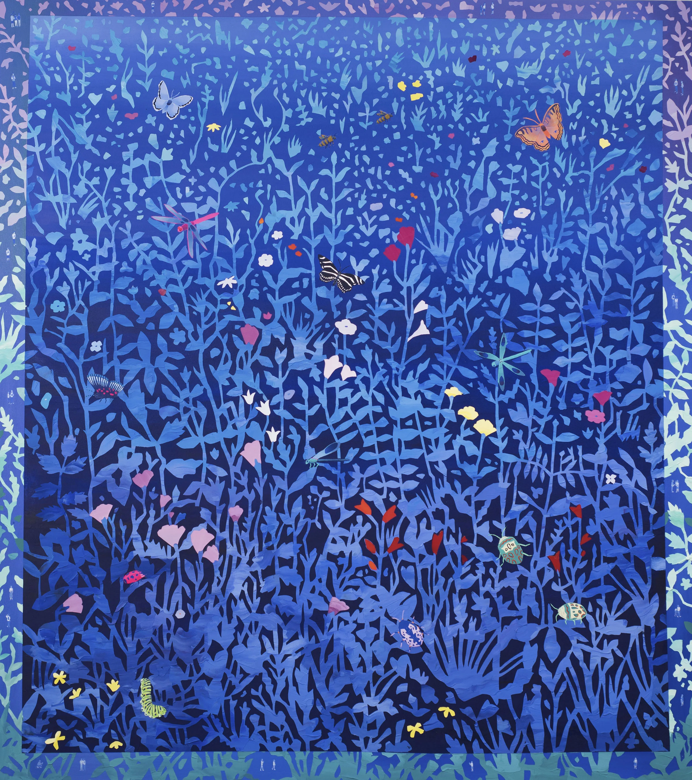 Blue Garden Walls