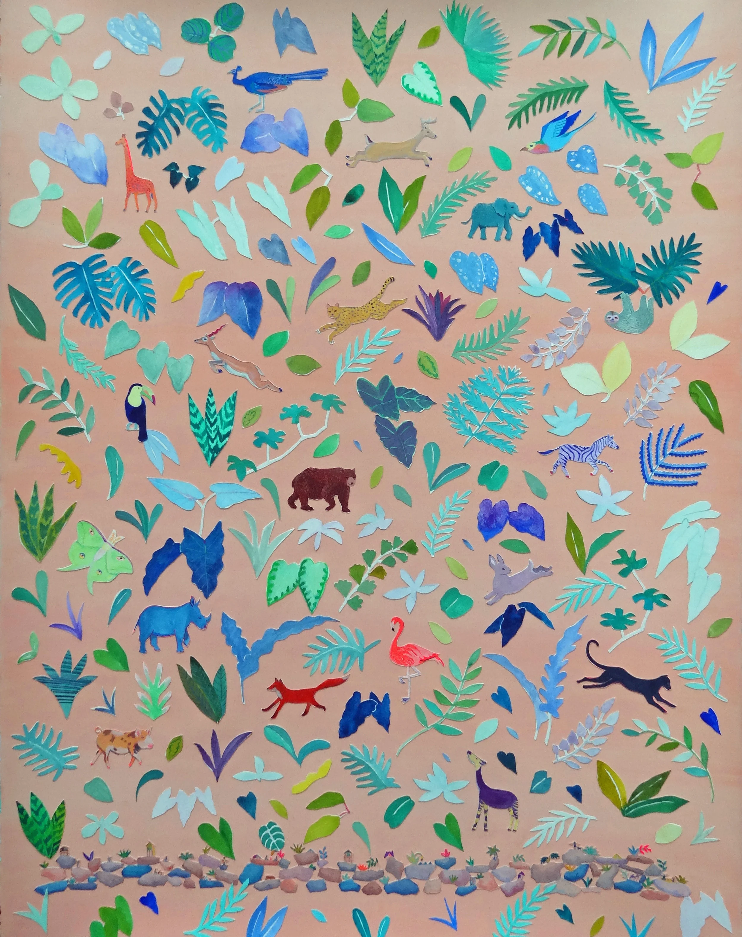 Peach Garden Tapestry