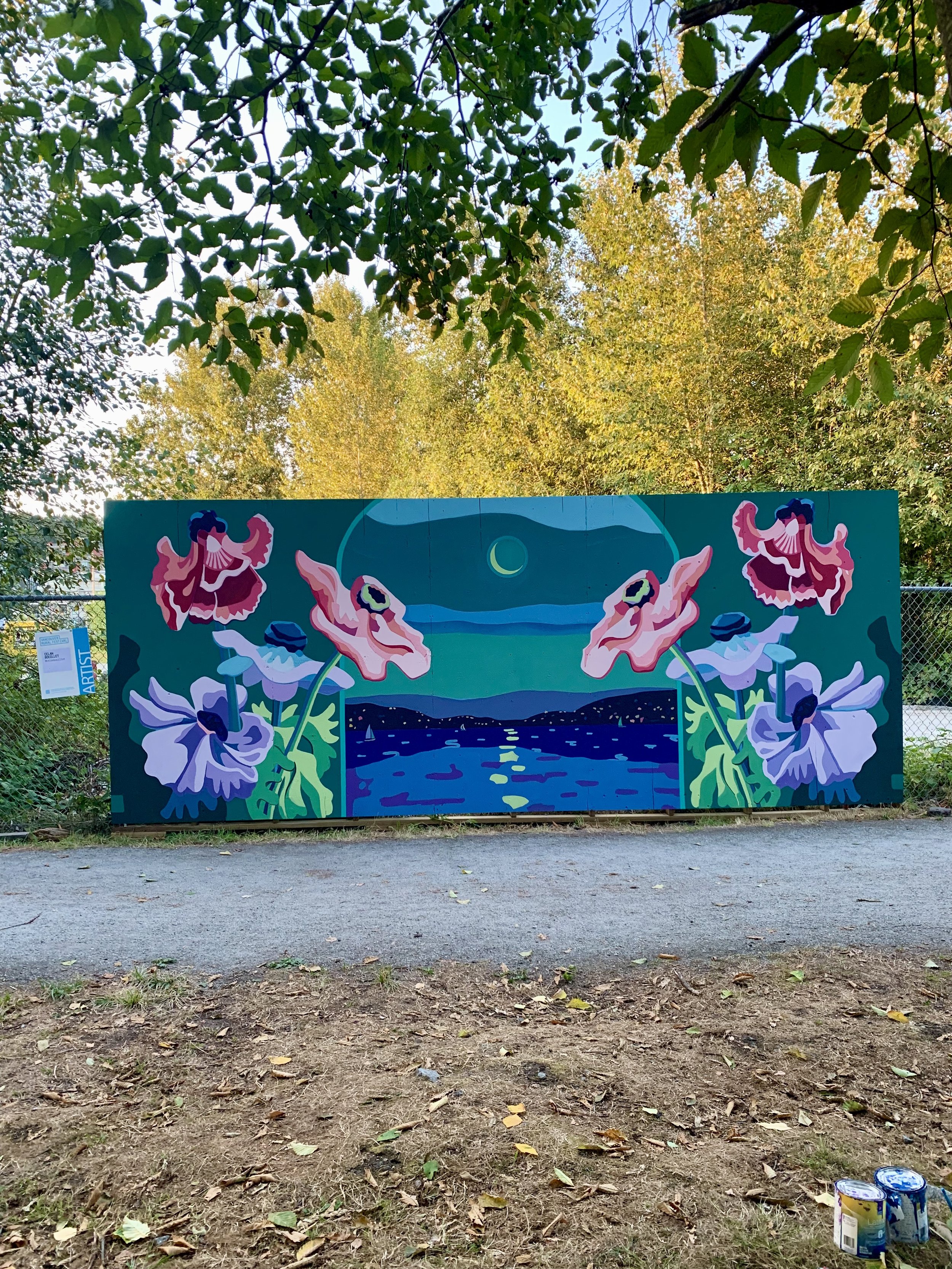  "Love Letter to the Moon" Mural  in Vancouver, BC  