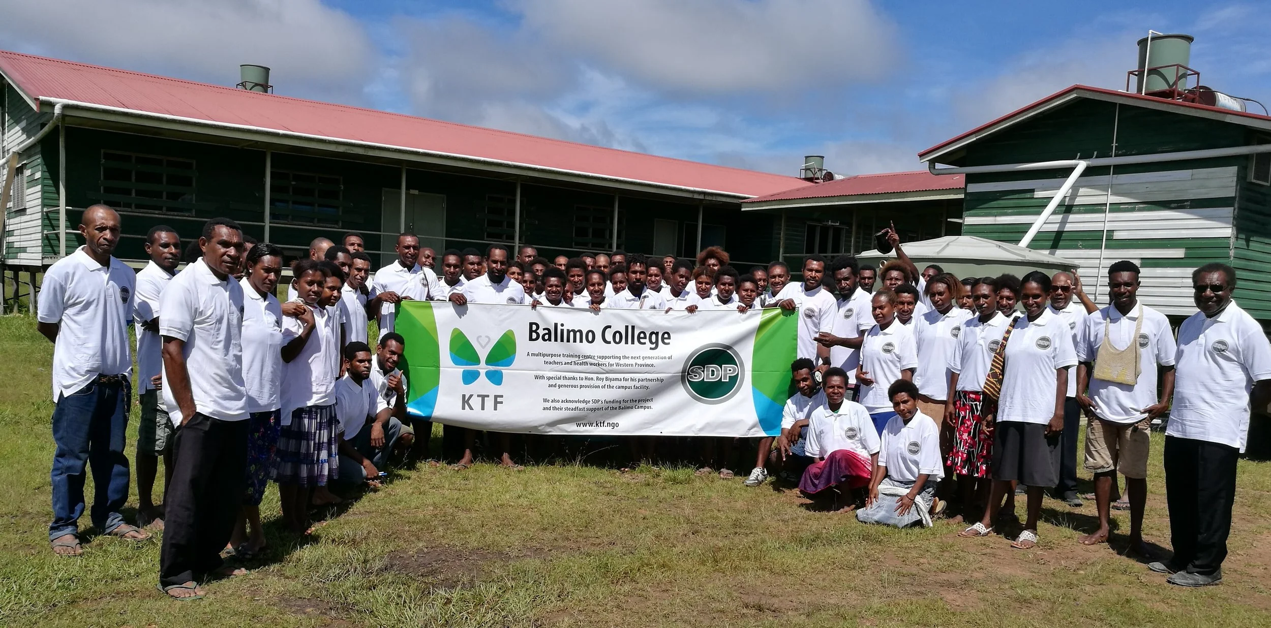 Newly enrolled students at the Balimo College