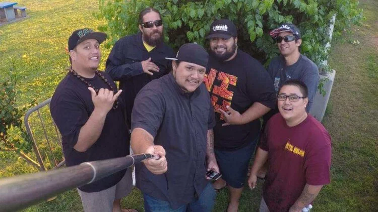 Inside Out will performs on September 15th. Pictured from left: Kalae Manini, Sloan Sako, Joshua Kamaunu, Makana Ale, Naupaka Sako, Mikey Kinada.