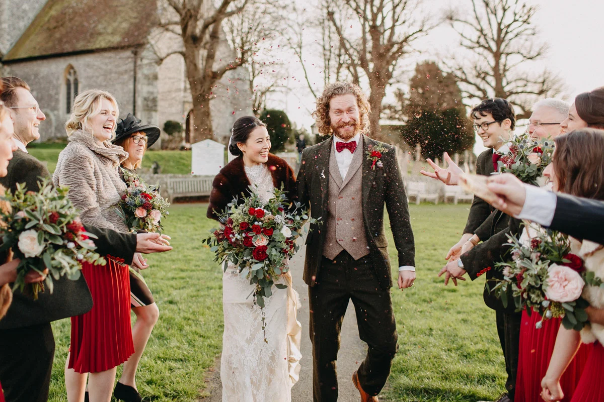 Festive Winter Wedding Botanika Floral Styling