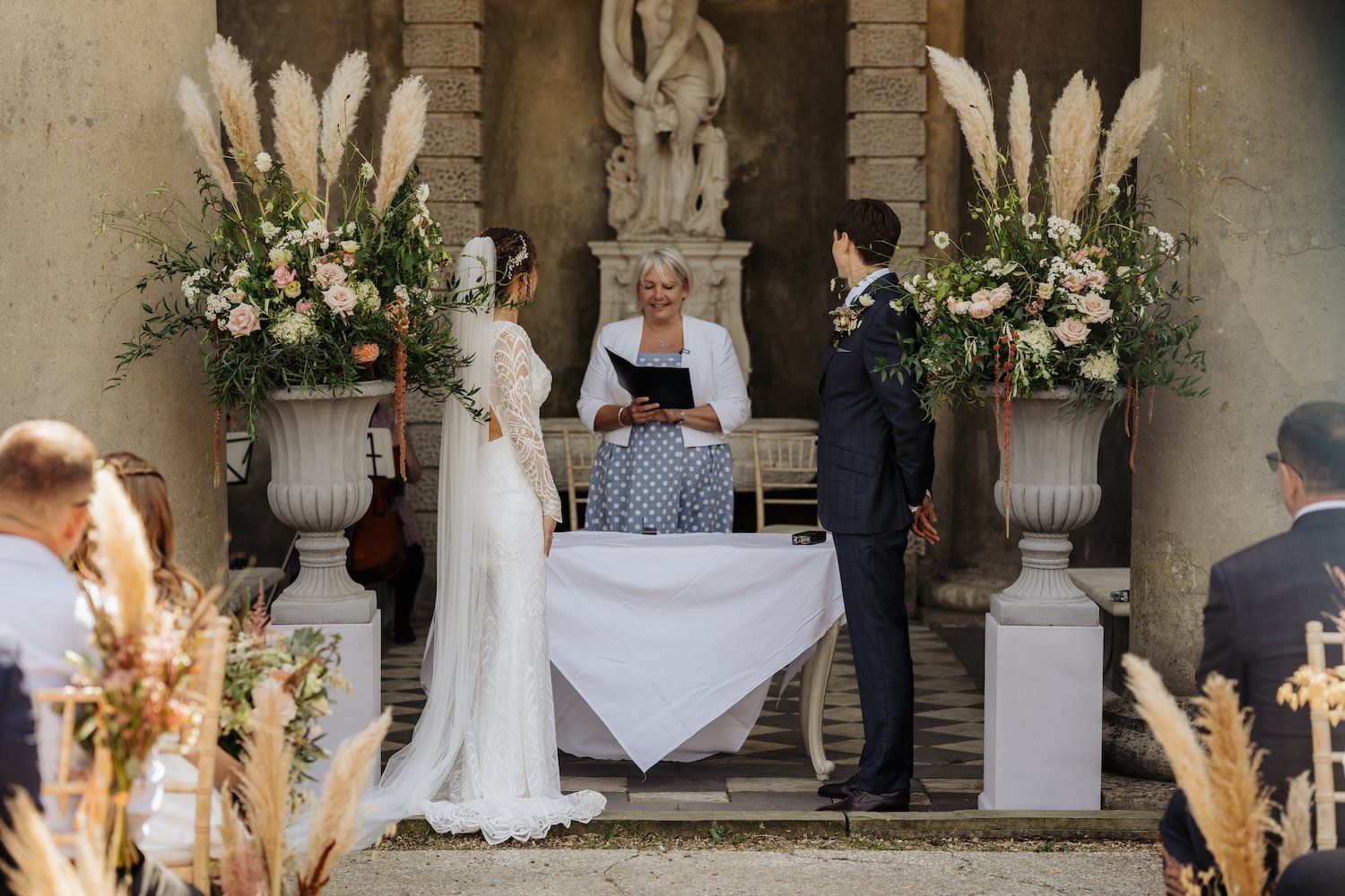 Garden wedding ceremony