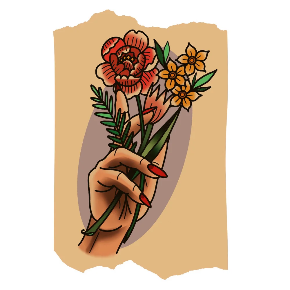 Traditional Hand Tattoo Flash