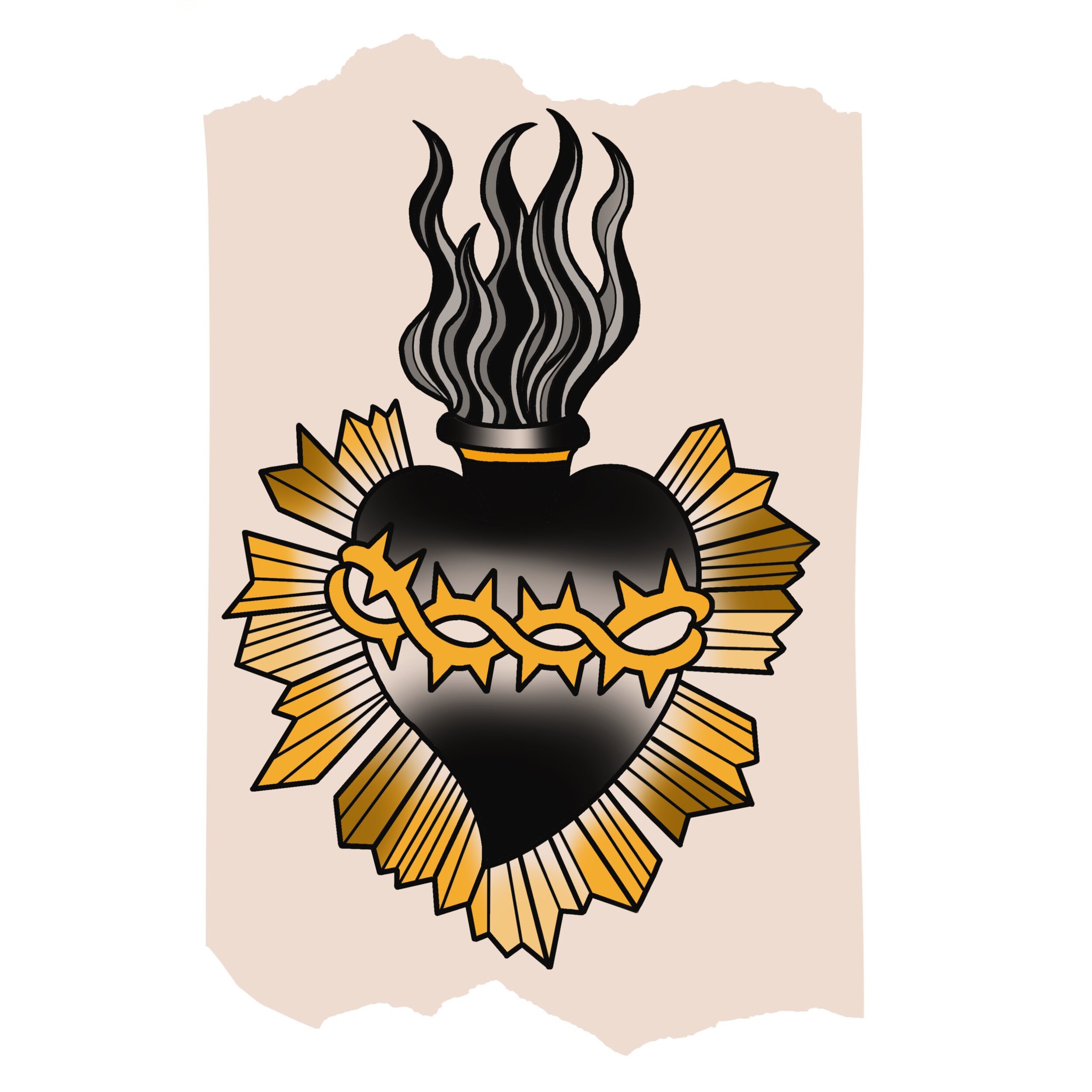 Sacred Heart yellow caramel barbedwire.jpeg