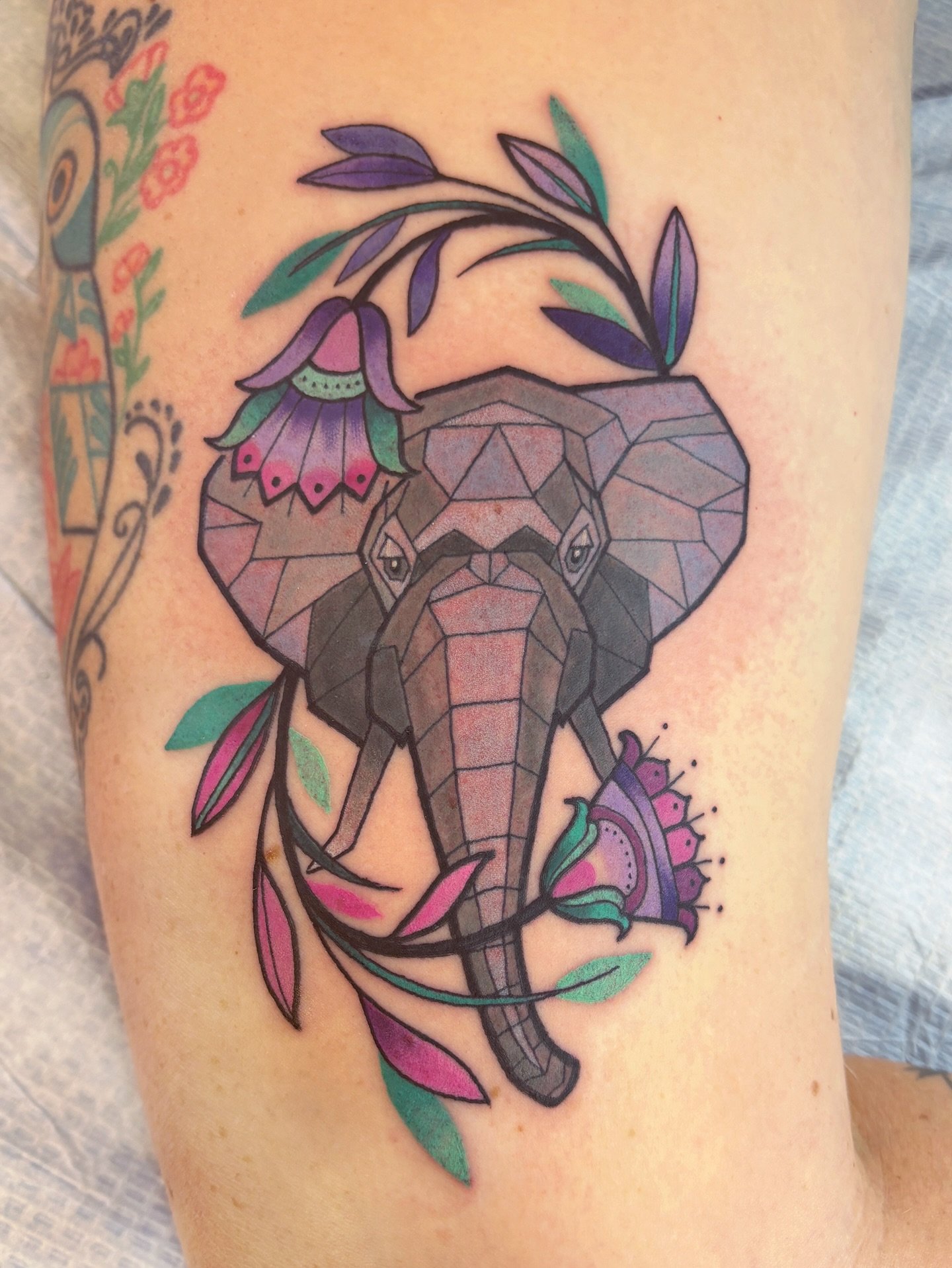 💜🐘💕Something a lil different for Keira 💖love a magenta purple mint combo 👌🏻👌🏻