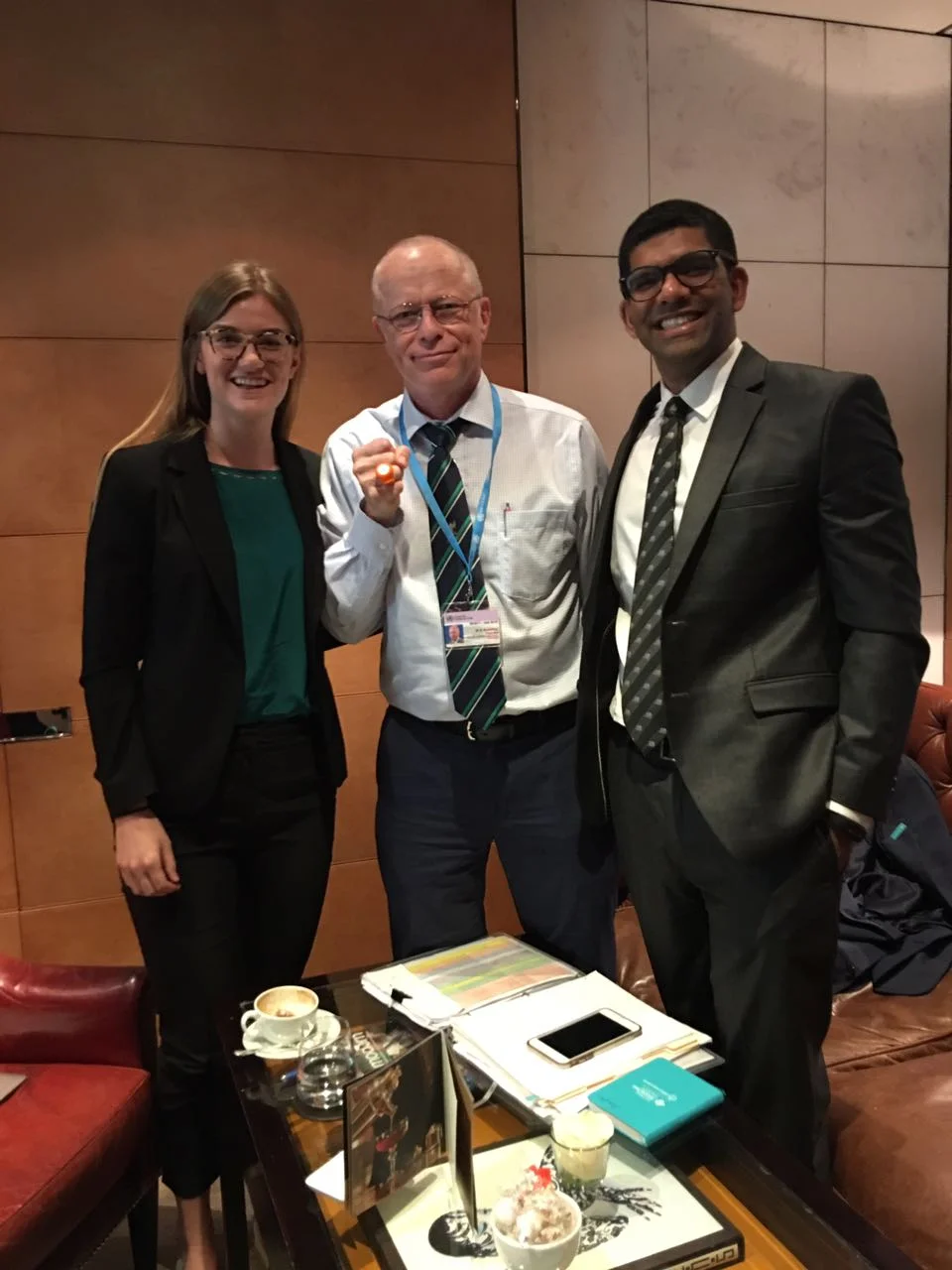 In July, we attended the World Health Assembly held at United Nations in Geneva. The team caught up with Stefan Peterson, Chief of Health of UNICEF to discuss our work preventing Hypothermia in small babies.