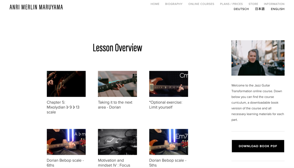 Online Jazz Guitar Courses First Class Guitar Lessons Tokyo