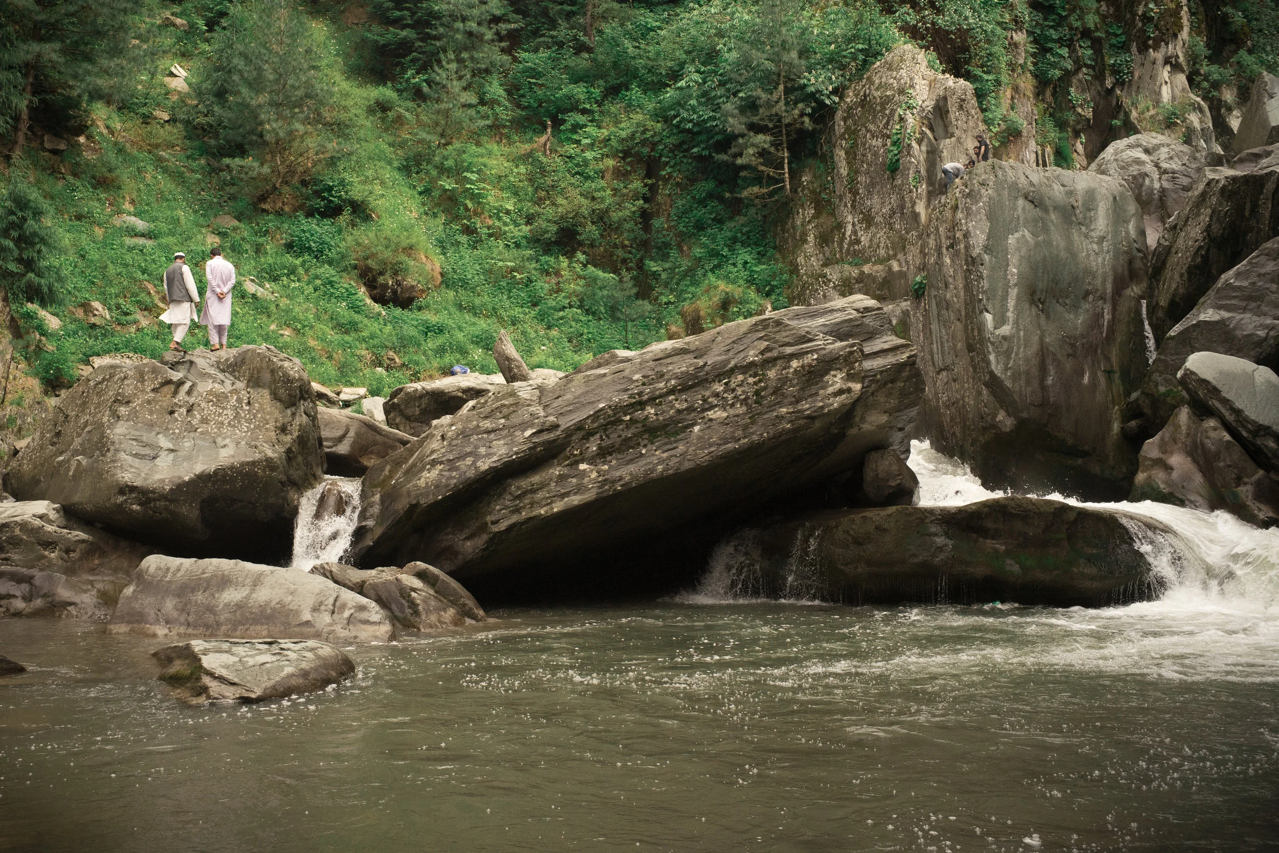 Dwarfed by nature.