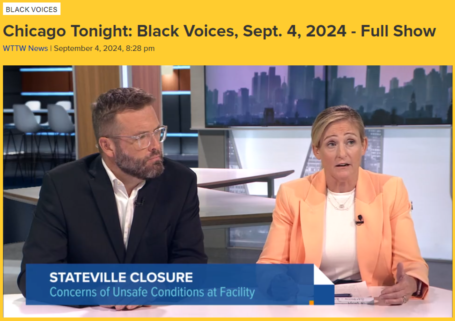 Stateville closure discussion on WTTW's Black Voices