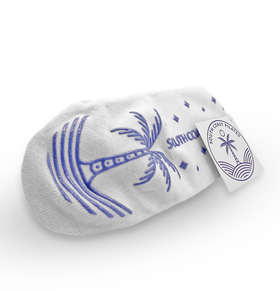 Blue Palm – grippy socks