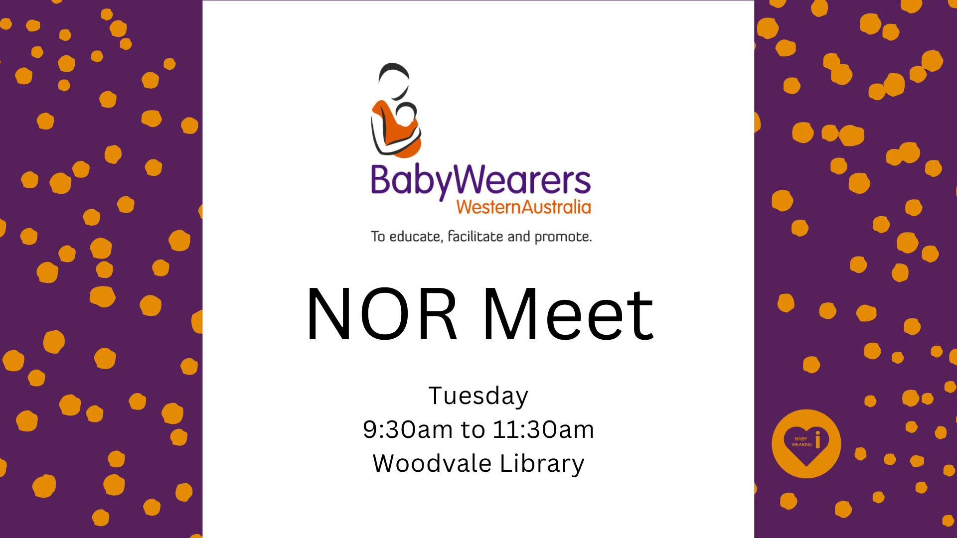 North of the River Babywearing Meet