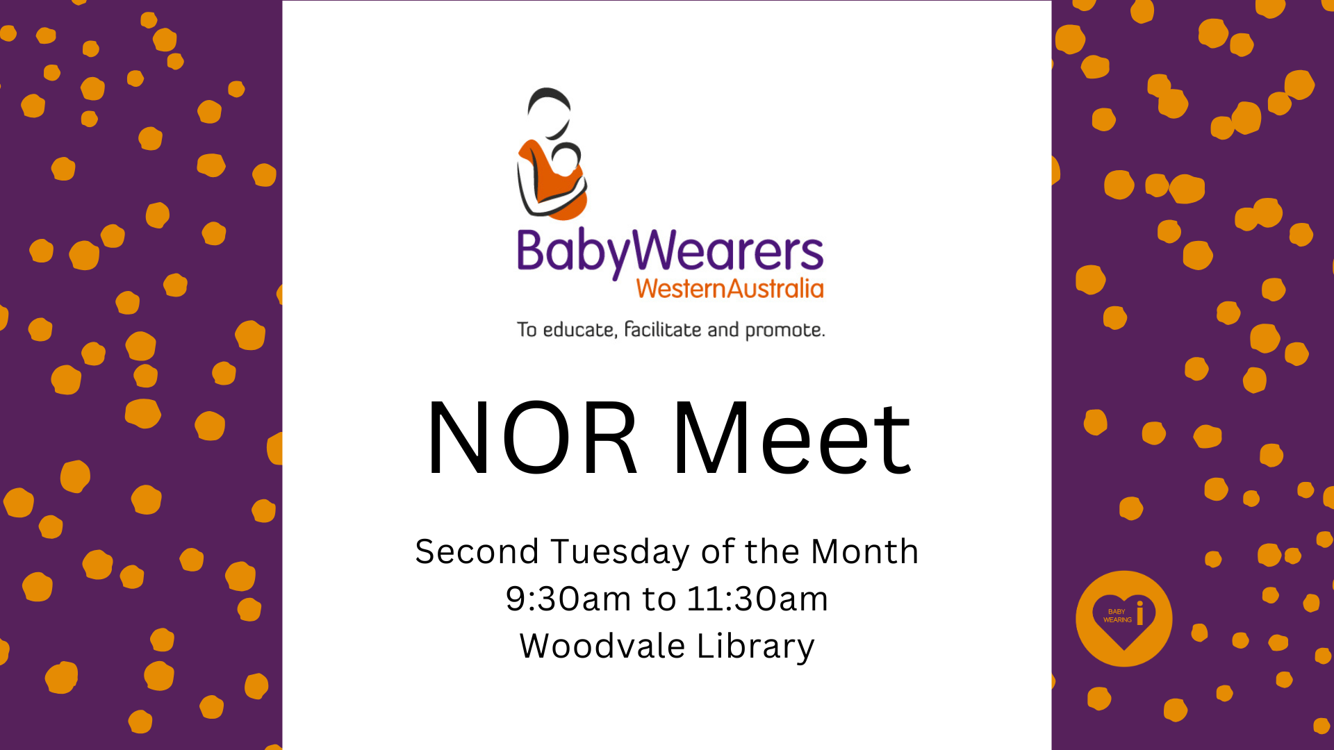 North of the River Babywearing Meet