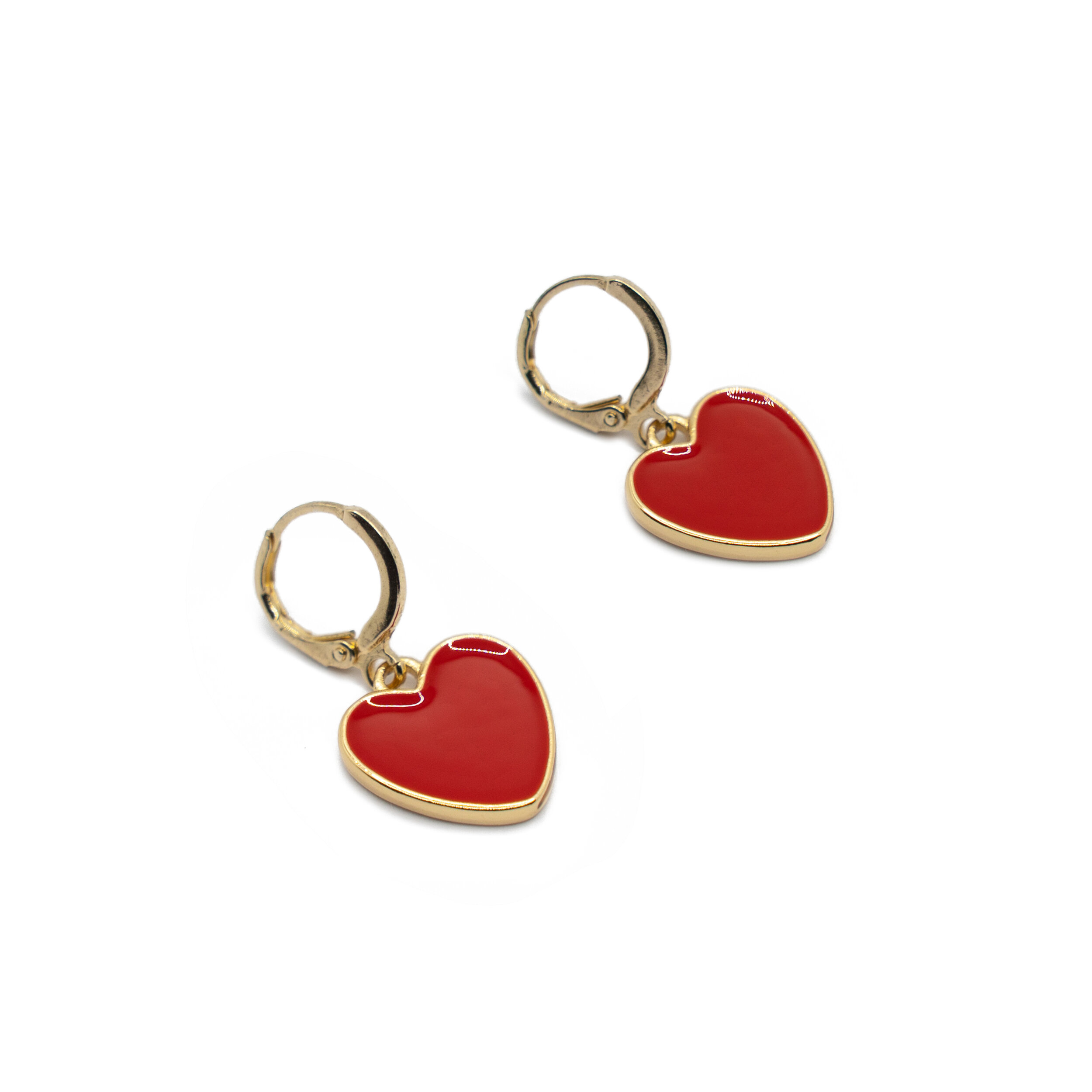 Red love earring