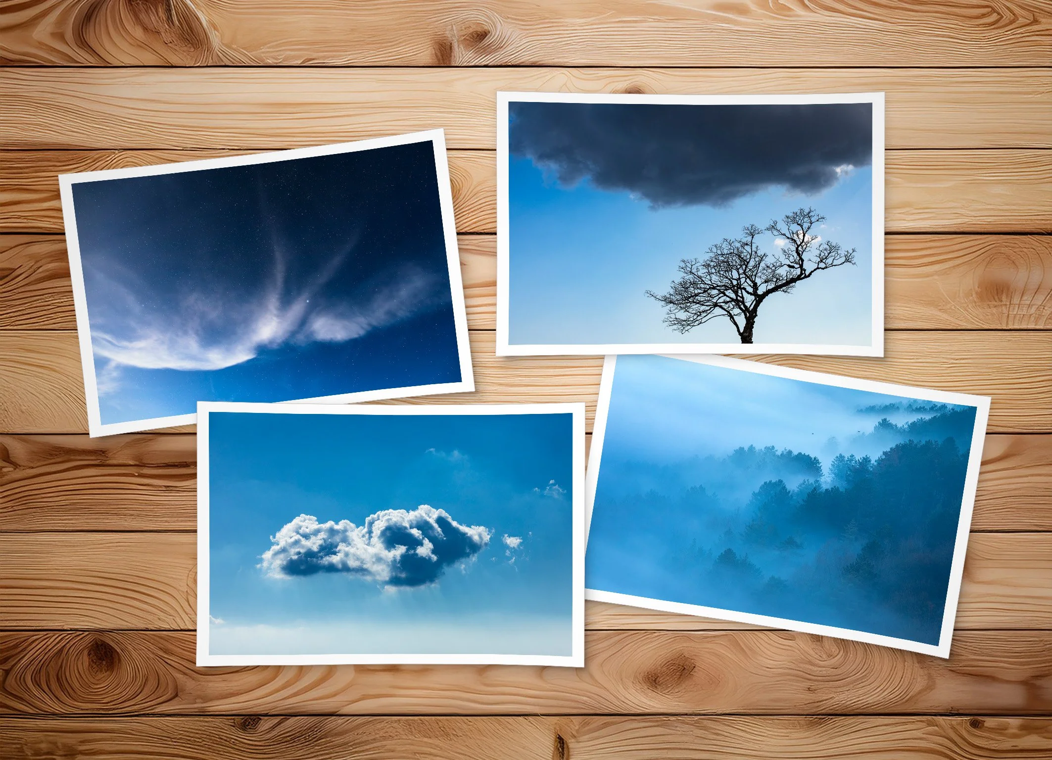 Lot de 4 cartes 10x15 - n°1