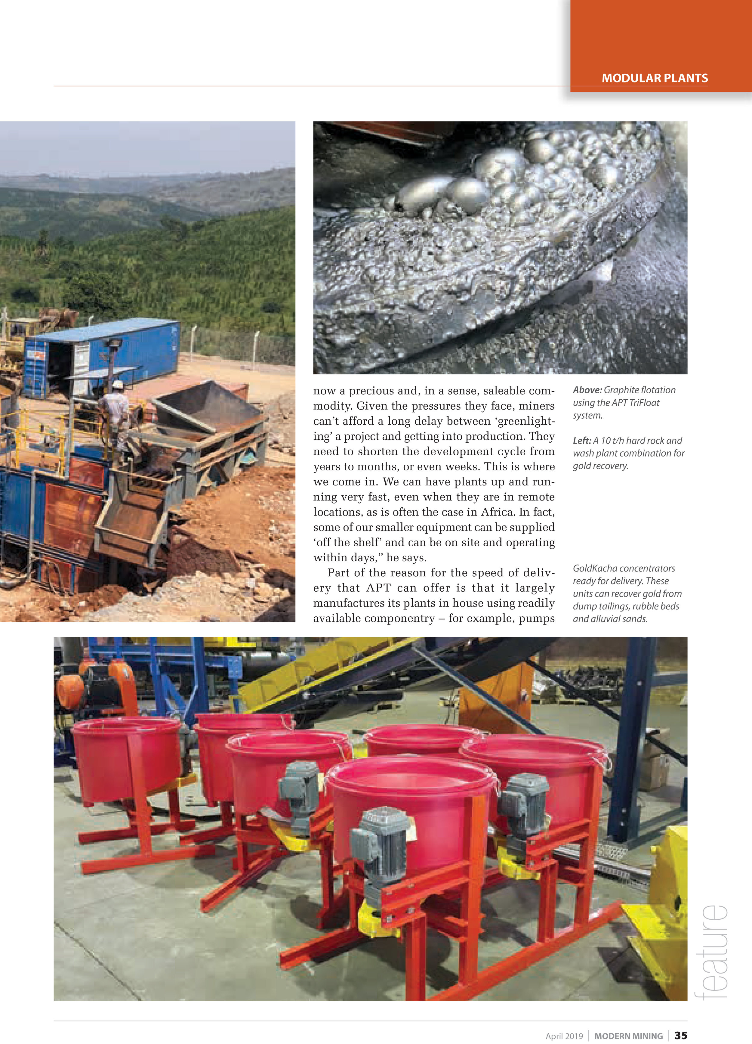 Credit to Modern Mining, April 2019 Issue, Page 37