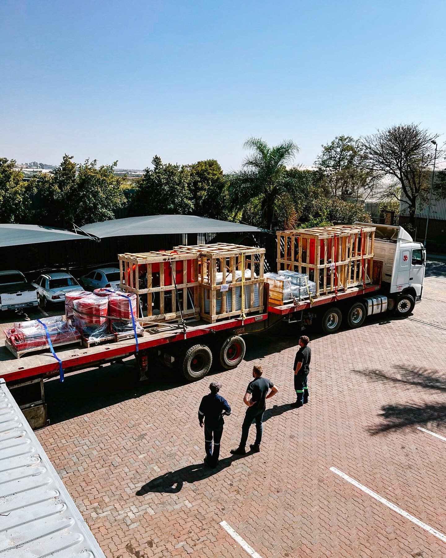 Packing and loading complete on this GroundBreaker order. These units are headed to a small-scale processing site for gold recovery from a hard rock ore deposit.