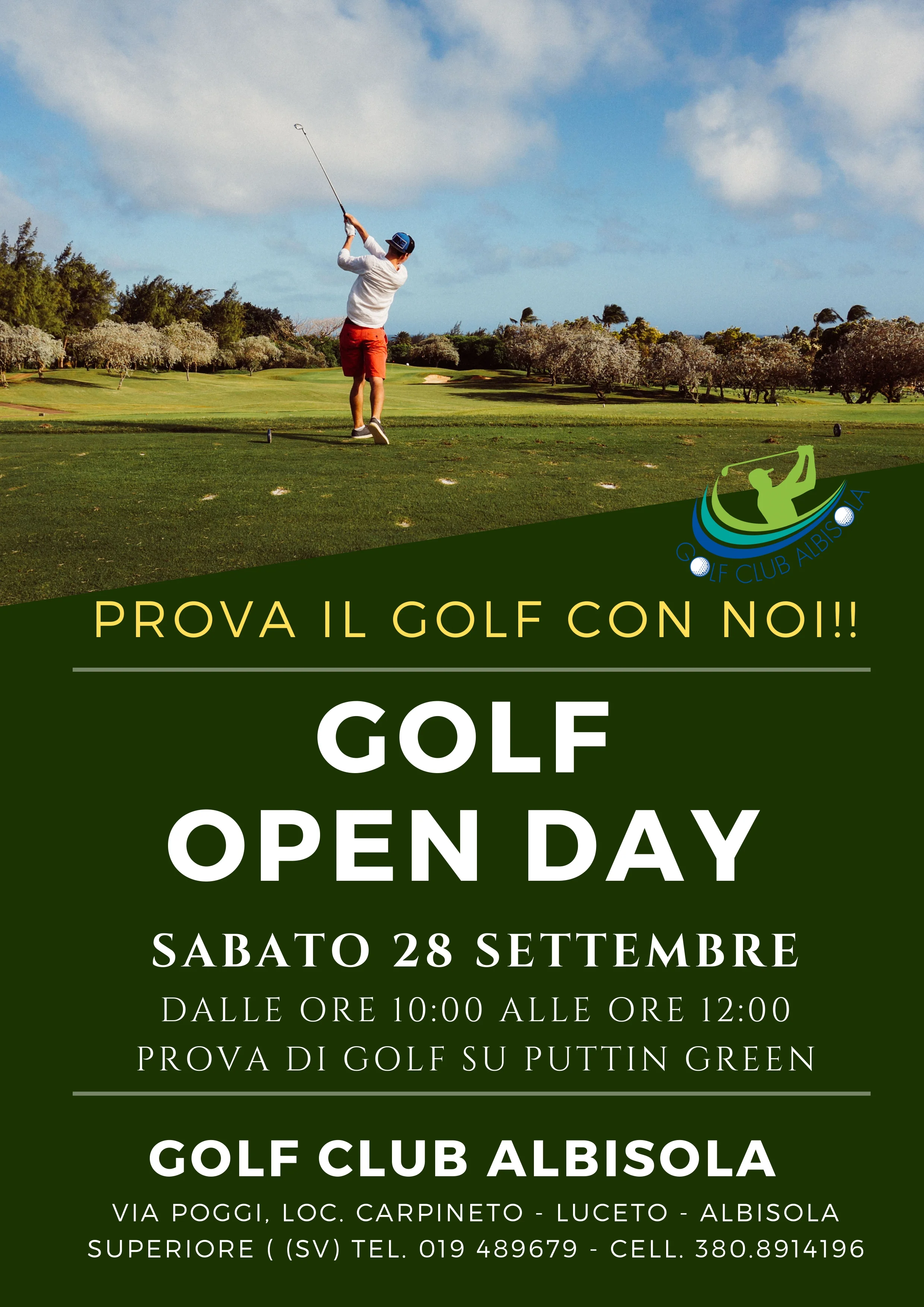 PROVA IL GOLF CON NOI!!!