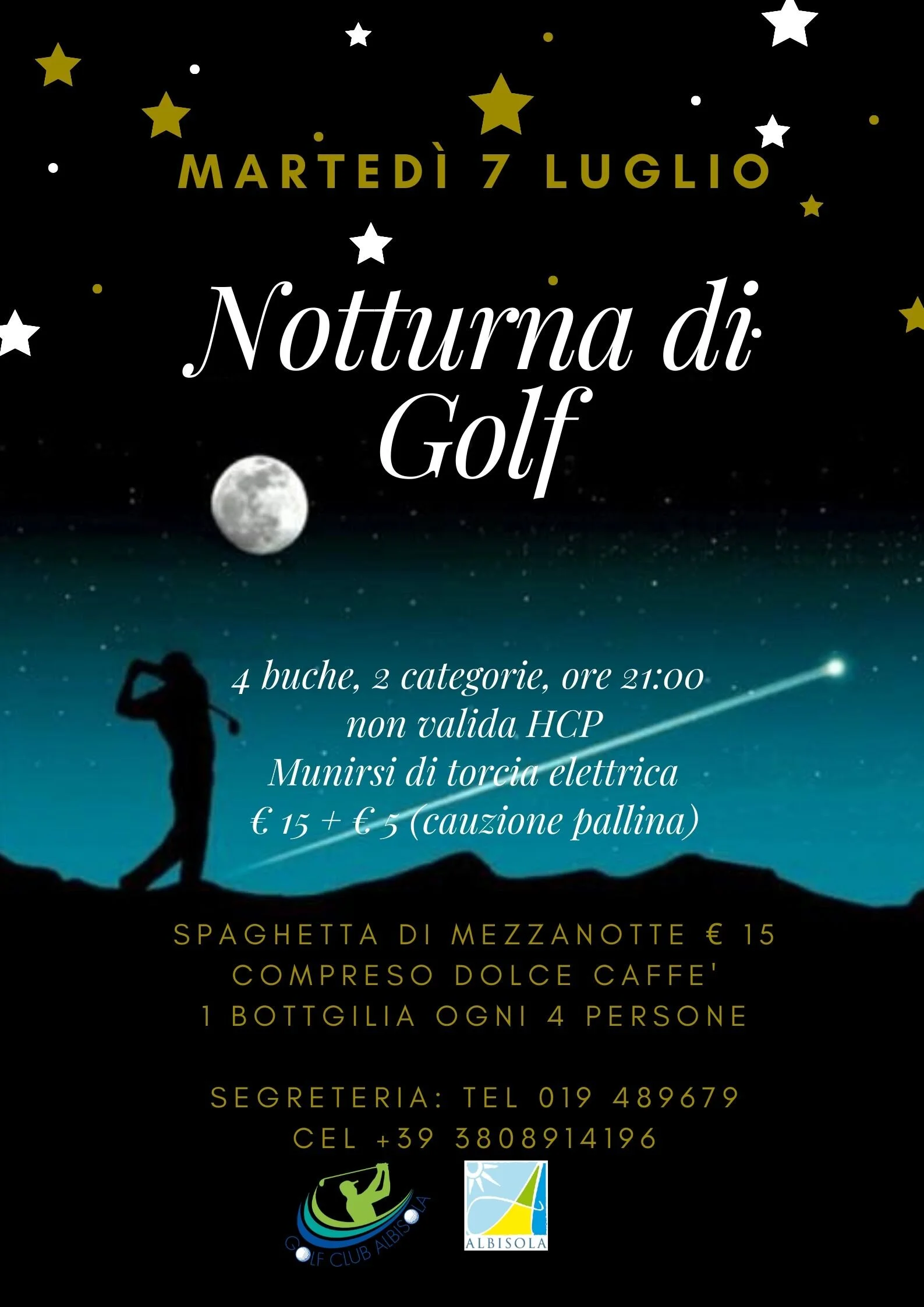 NOTTURNA DI GOLF | ALBISOLA