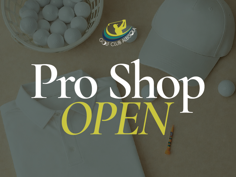 Pro Shop Open