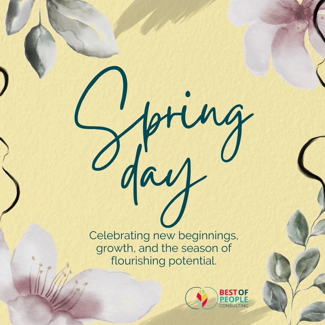 Spring reminds us that growth takes time, but every season brings new opportunities. 🌱 At Best of People Consulting, we help people and organisations discover their strengths, grow with purpose, and perform at their best. 🌼 #SpringDay #DiscoverGrow