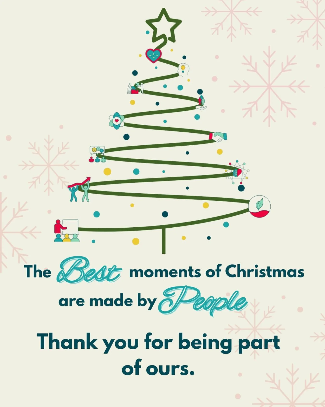 The magic of Christmas lives in people. Thank you for being part of ours. Wishing you a warm and joyful festive season. 🎄✨