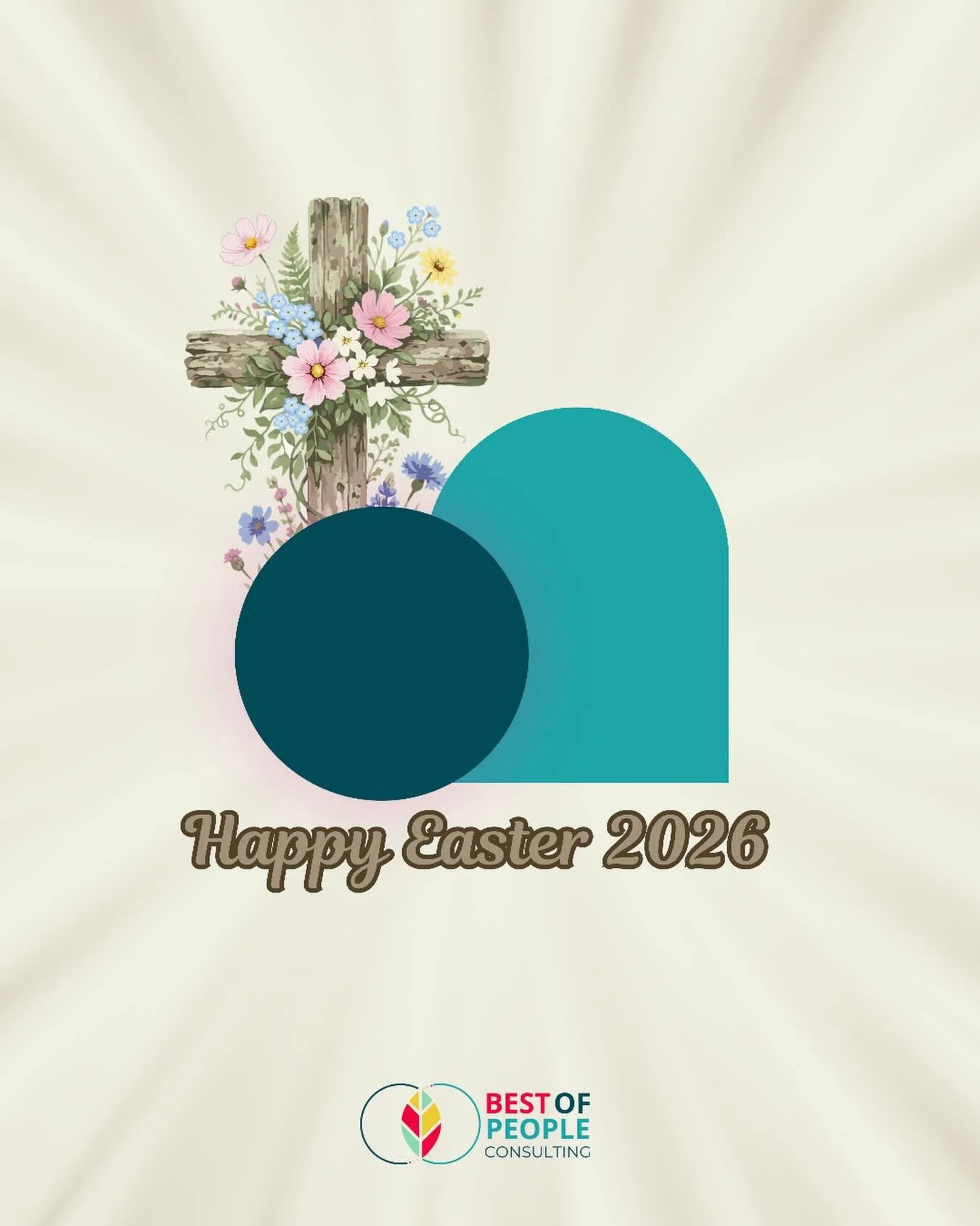 Happy Easter 🌼

May this season bring fresh perspective, renewed energy, and space for growth, both personally and professionally.

www.bestofpeople.co.za