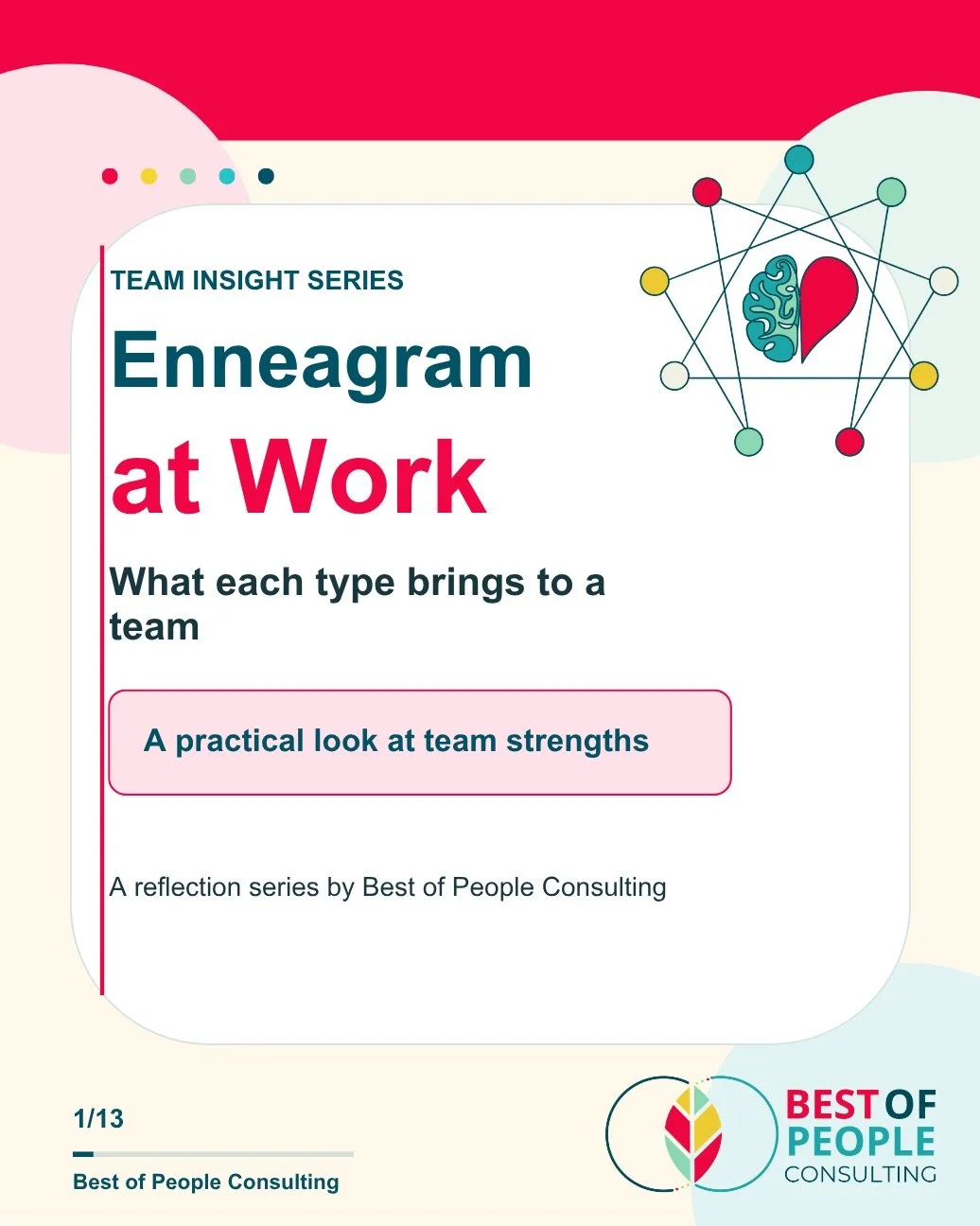 Every team has its own patterns, strengths and blind spots.

The Enneagram helps teams move beyond labels and start understanding the patterns that shape how people think, communicate, lead and respond under pressure.

When teams have a shared langua