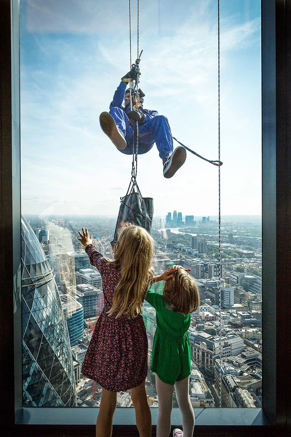 Abseils down the Leadenhall Building by Brendan Foster Photography