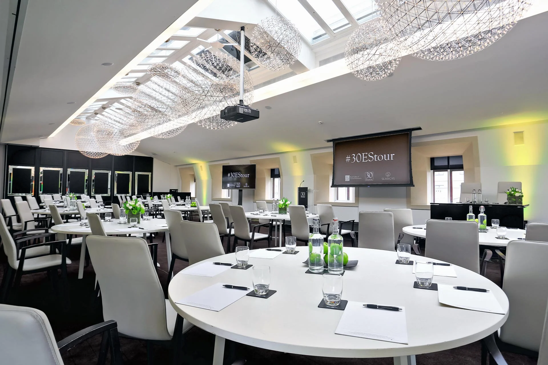 Large Corporate Hospitality Room at 30 Euston Square by Brendan Foster Photography