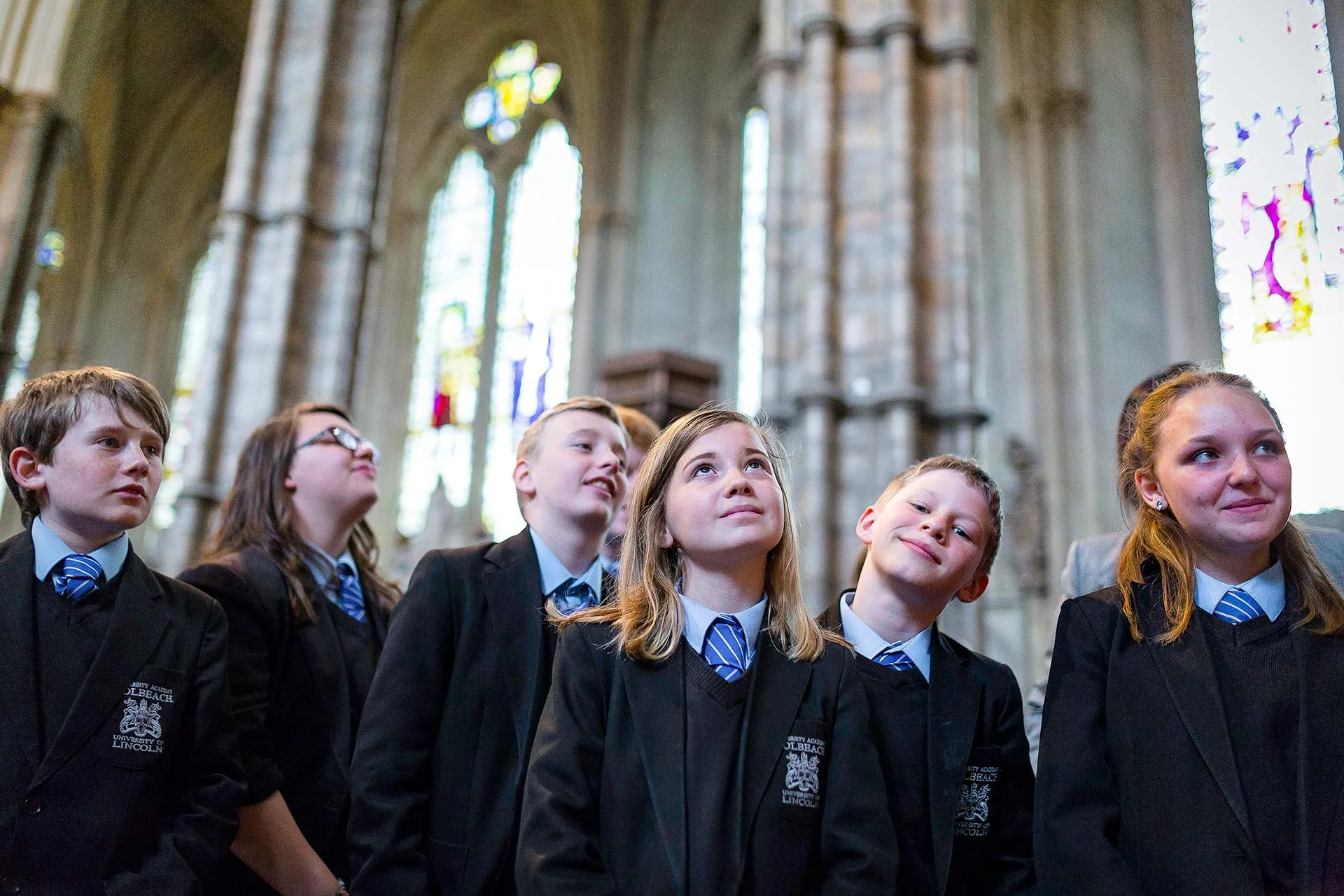 Students in Westminster Abbey by Brendan Foster Photography