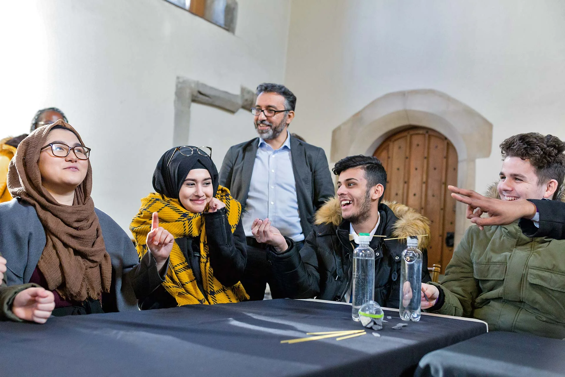 Students conduct experiment by Brendan Foster Photography