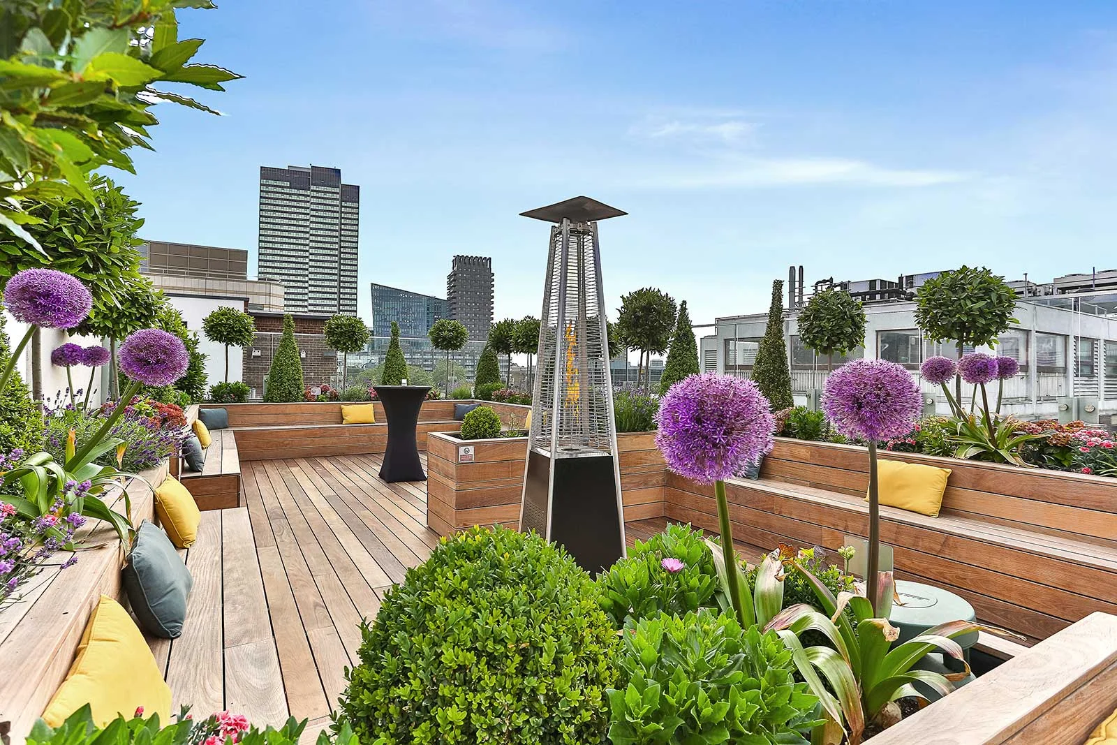 The Rooftop Garden at 30 Euston Square by Brendan Foster Photography