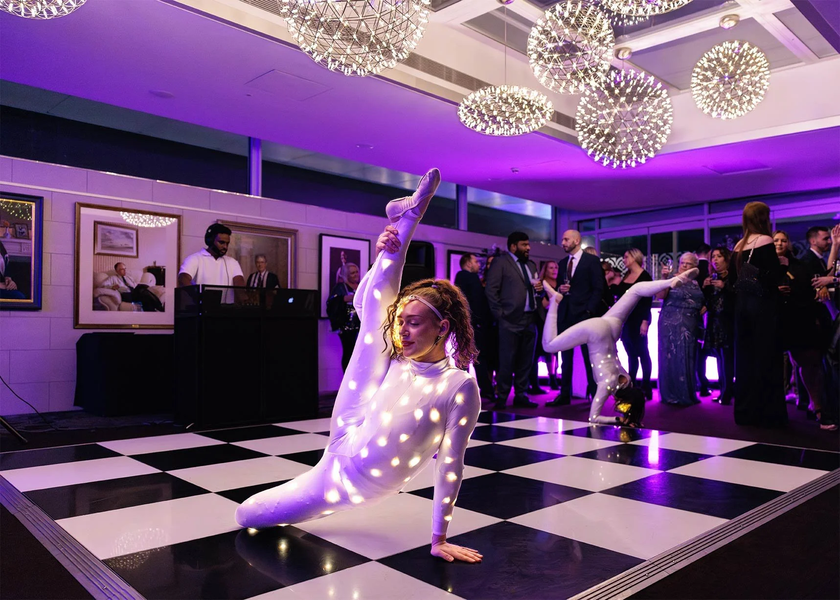 Acrobat at Party  © Brendan Foster Photography