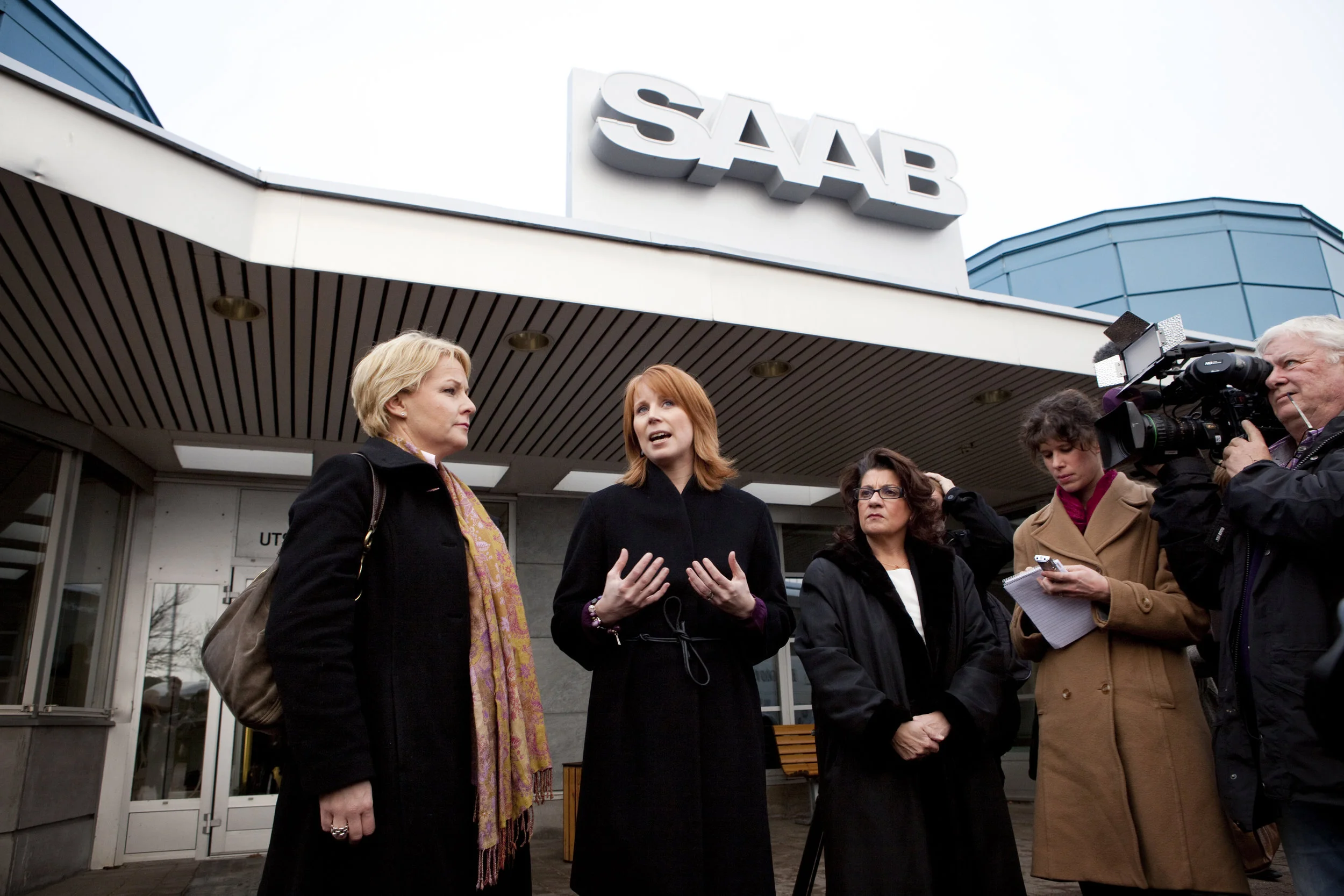 Hillevi Engström and Annie Lööf
