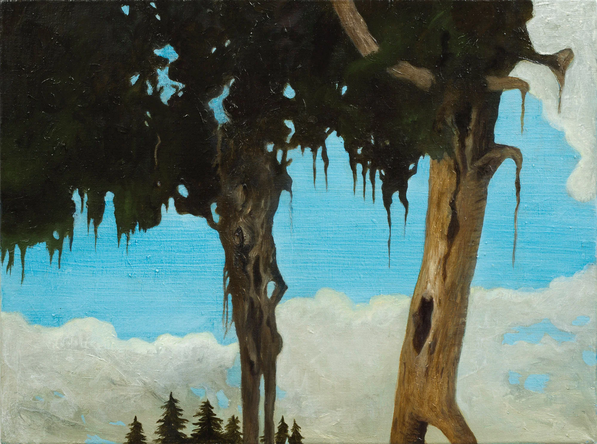 Skimte i det fjerne 30x40 cm olje på lerret 2015