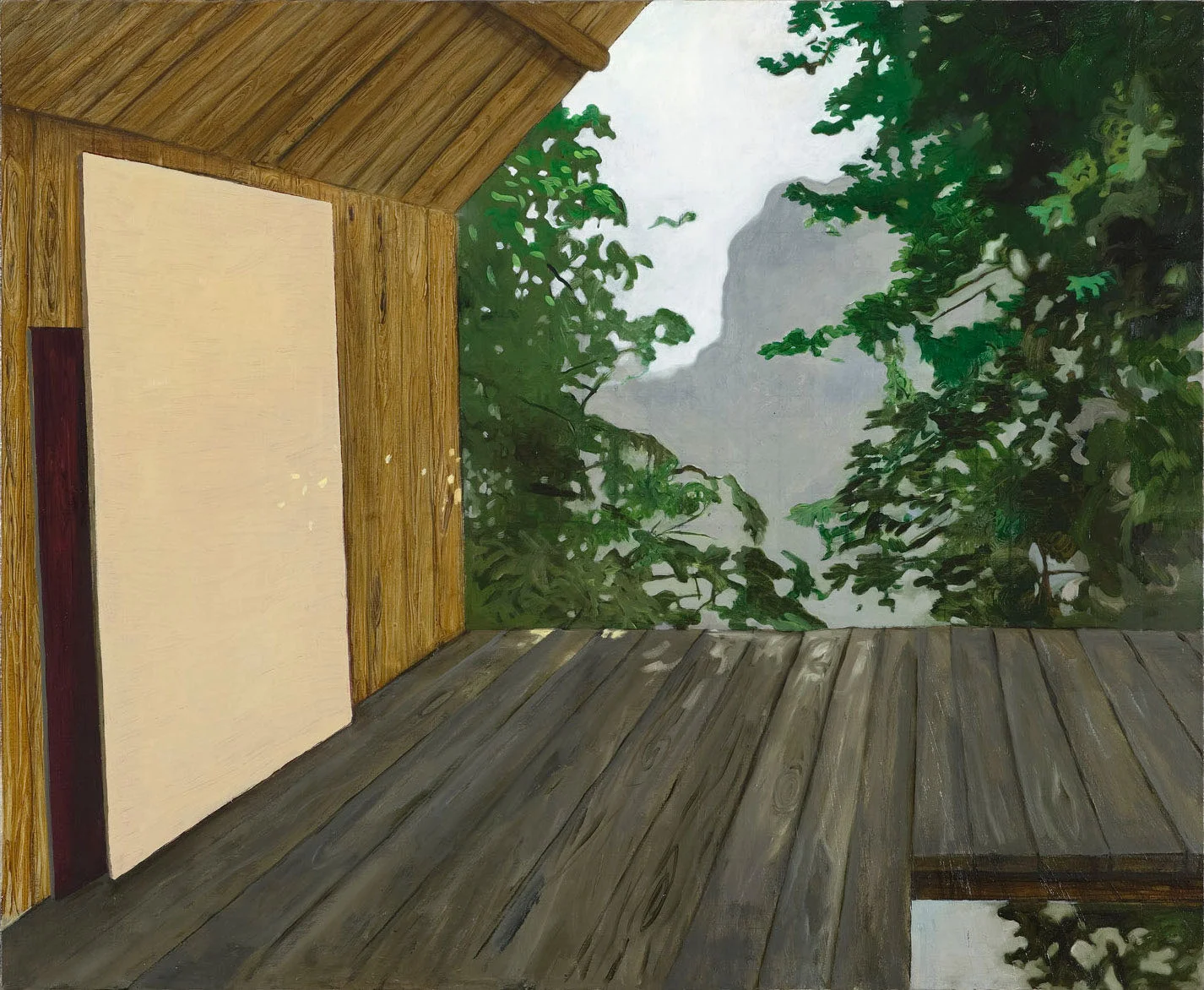 Øverst 90x110 cm olje på lerret
