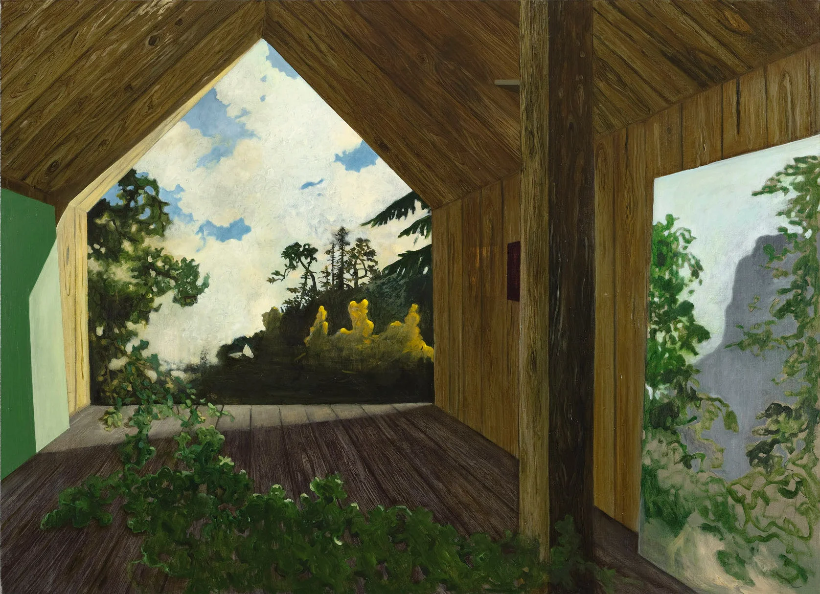 Utover 120x165 cm olje på lerret