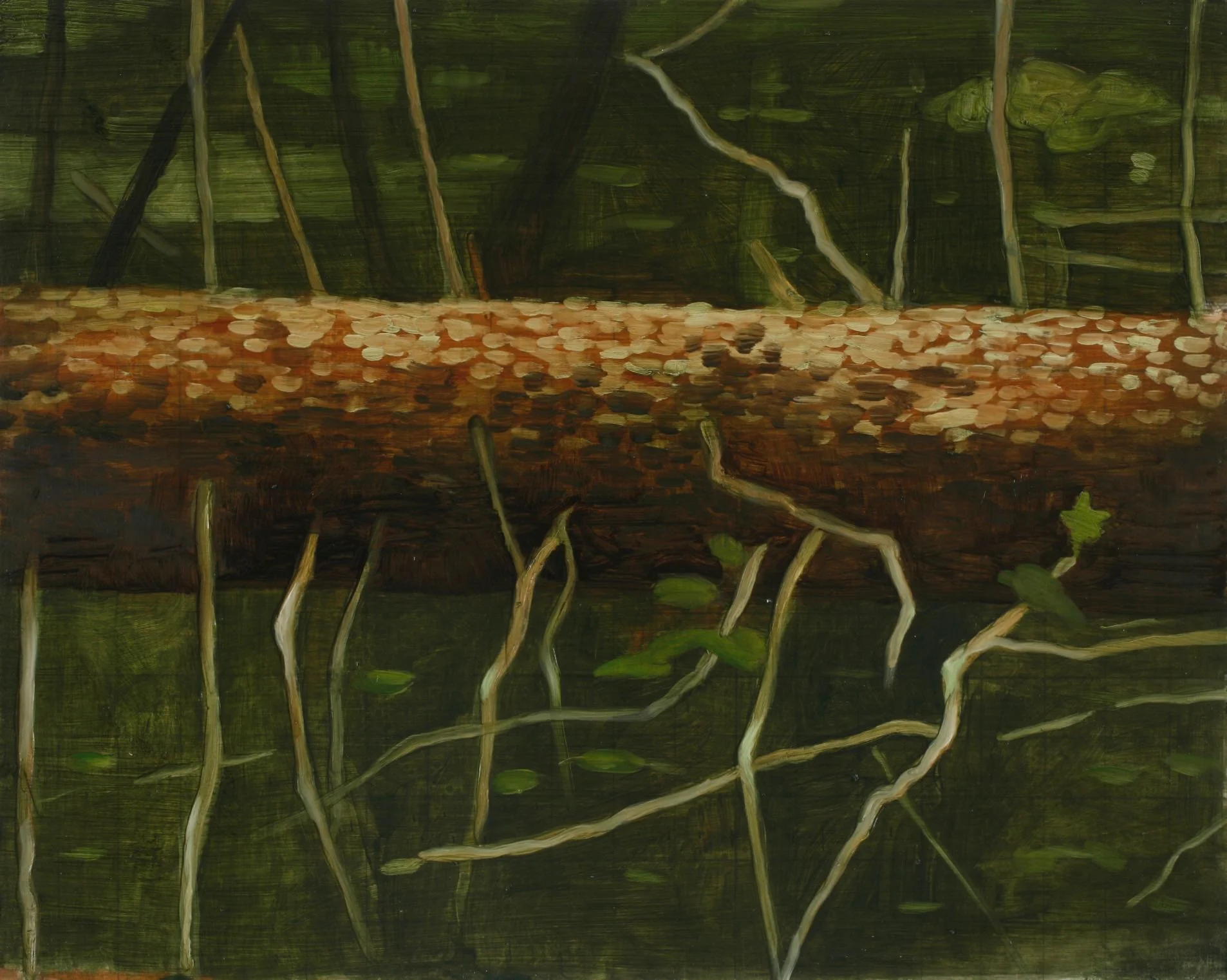 Skisse, liggende 17,5x25,5cm akryl/tusj på kartong 2007